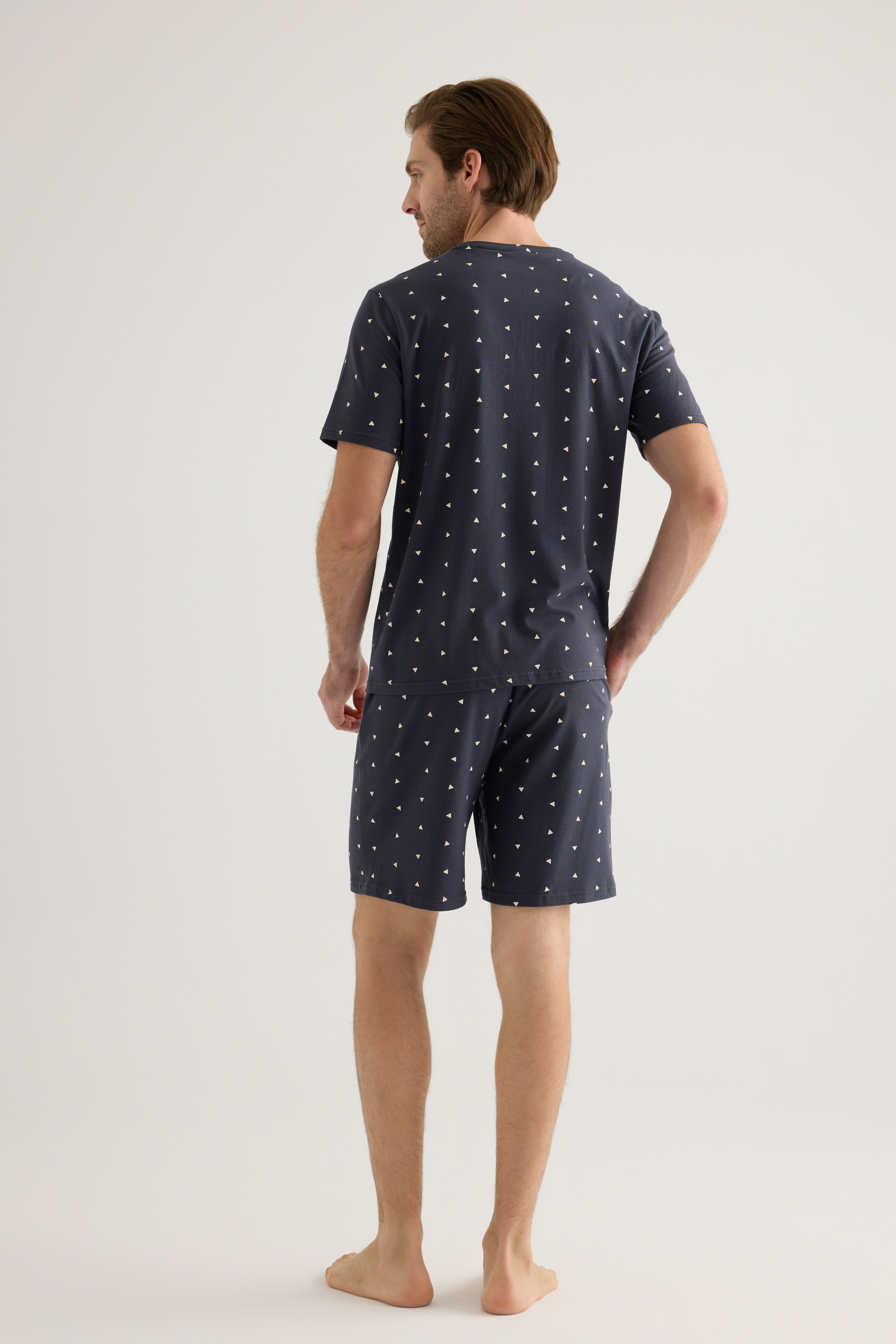 Erkek Pamuklu Cepli Şort Pijama Altı