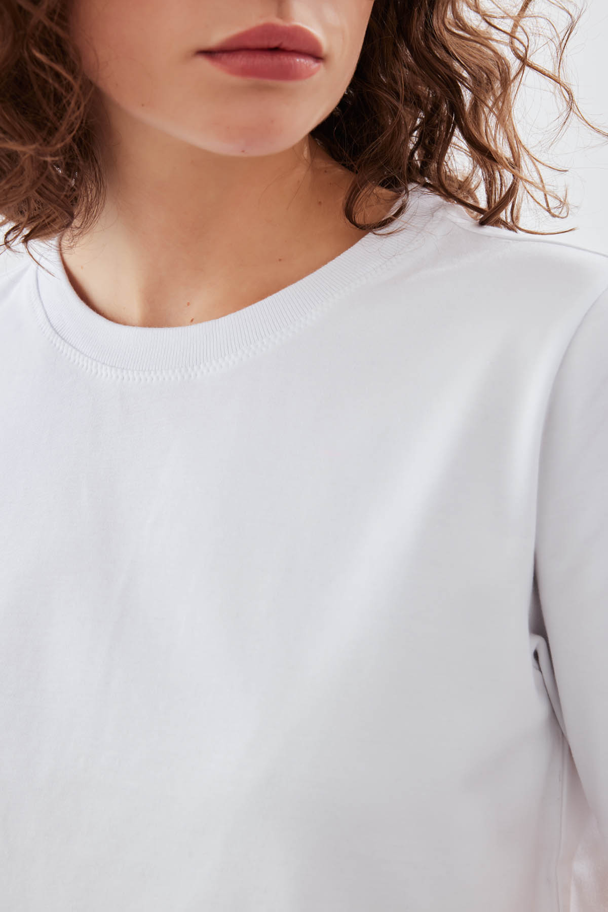 Kadın Pamuklu Kısa Kollu T-shirt