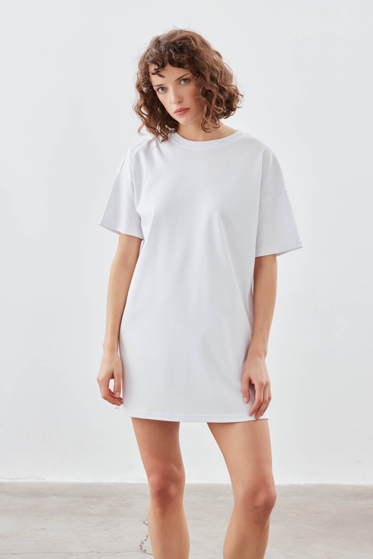 Kadın Pamuklu Kısa Kollu Elbise