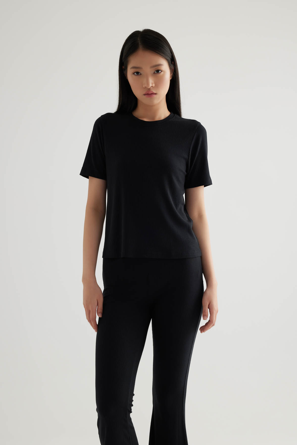 Kadın Modal Kaşkorse Kısa Kollu T-shirt