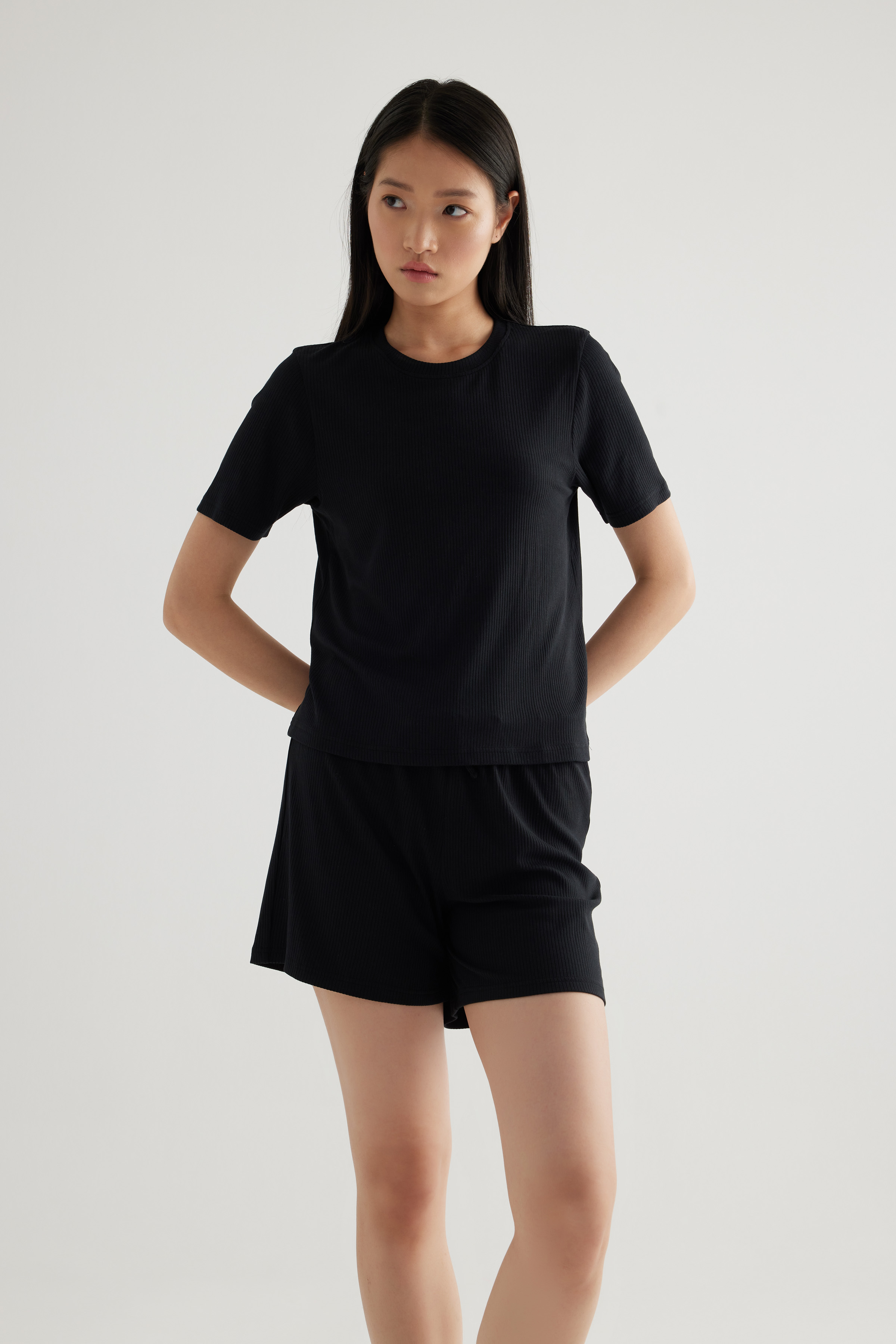 Kadın Modal Kaşkorse Kısa Kollu T-shirt