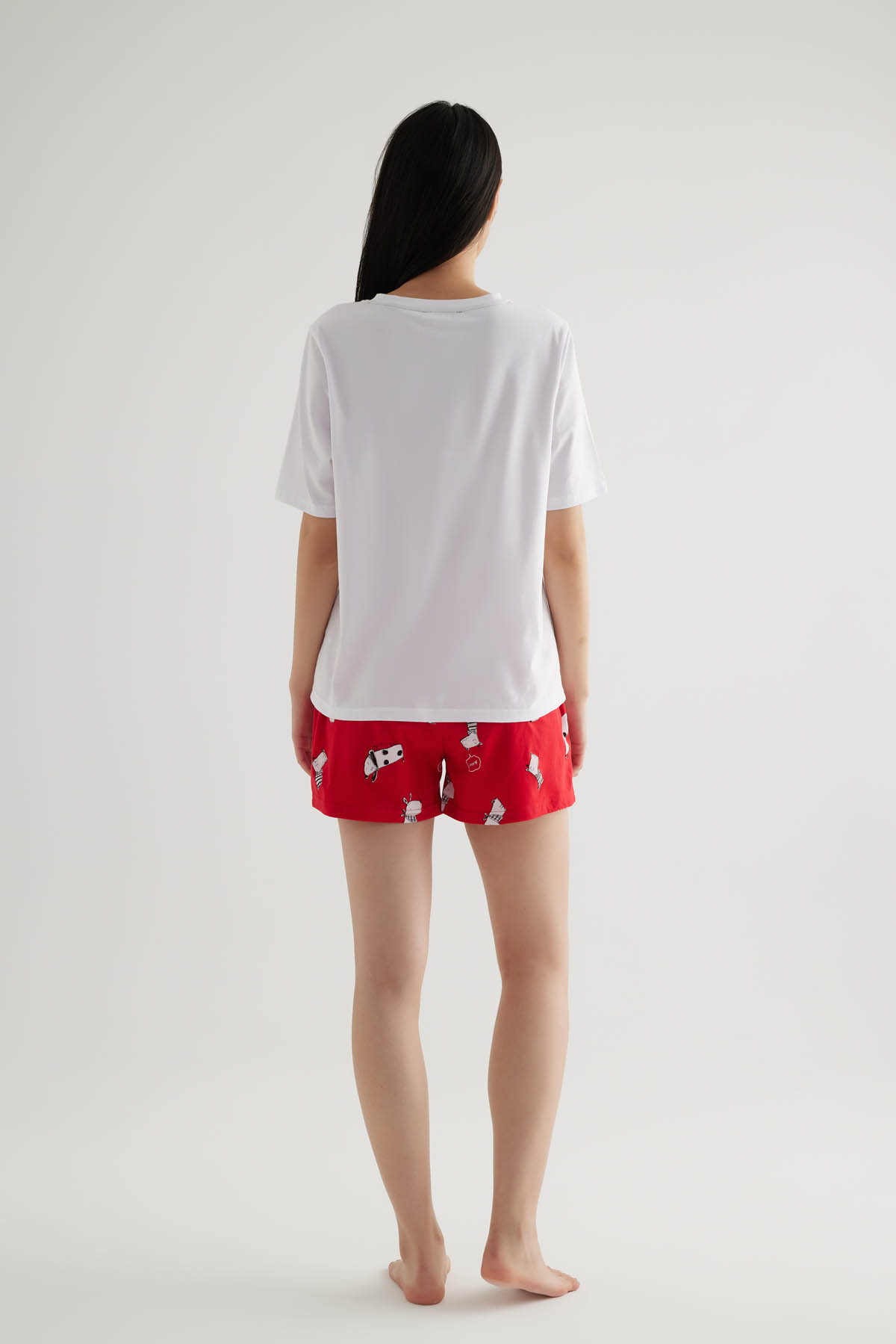 Kadın Pamuklu Şort Pijama Altı