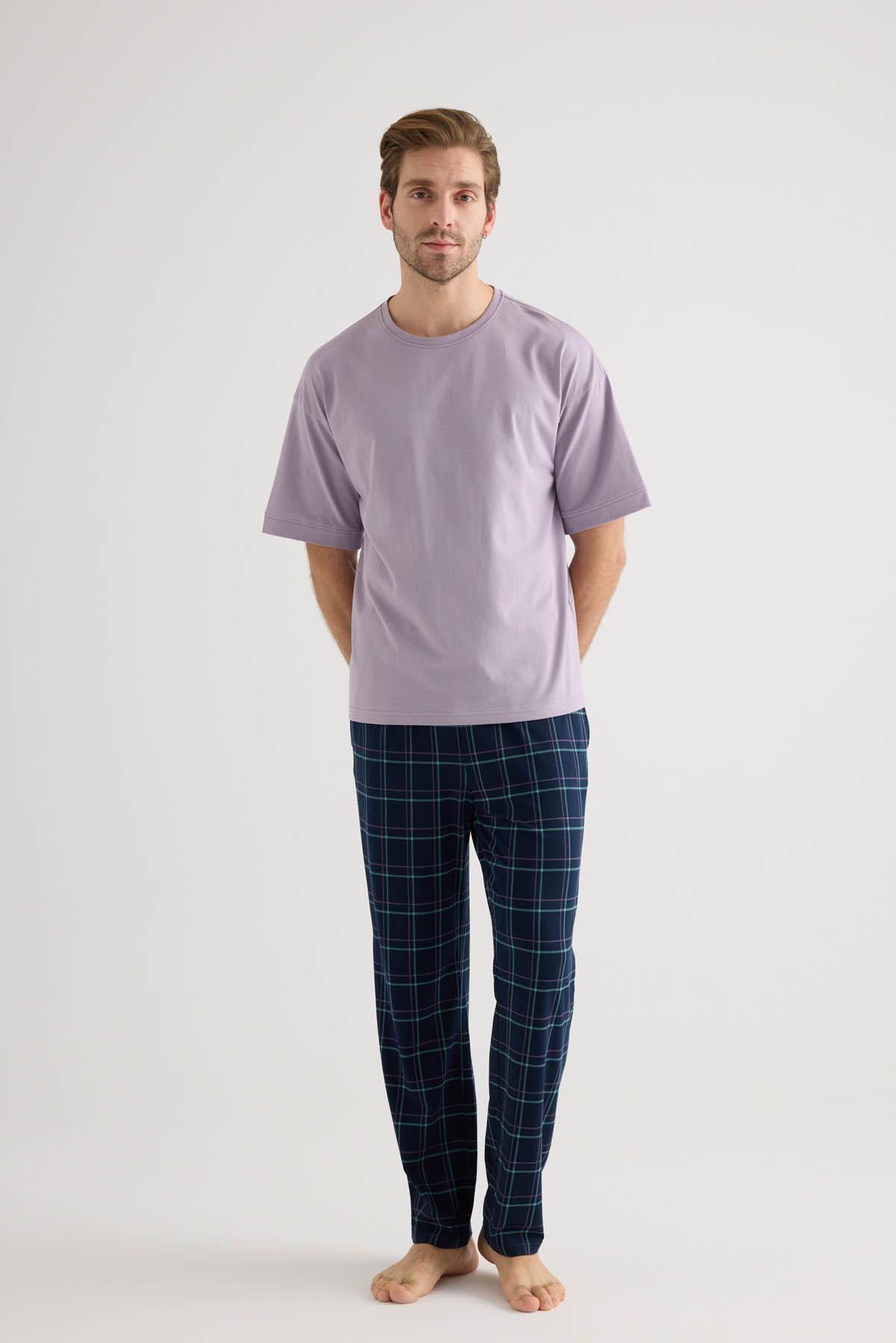 Erkek Pamuklu Cepli Uzun Pijama Altı