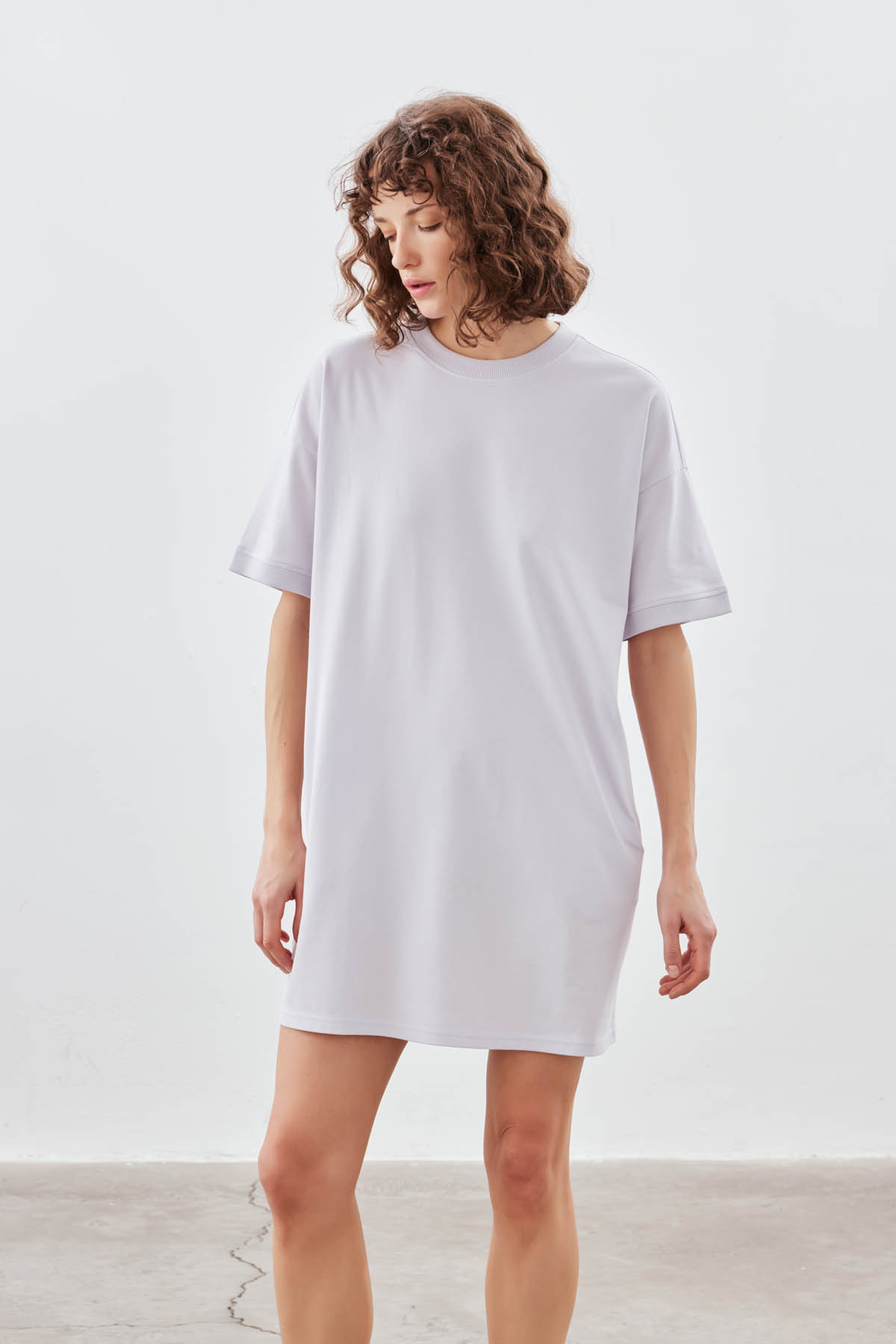 Kadın Pamuklu Pique Cepli Kısa Kollu Elbise