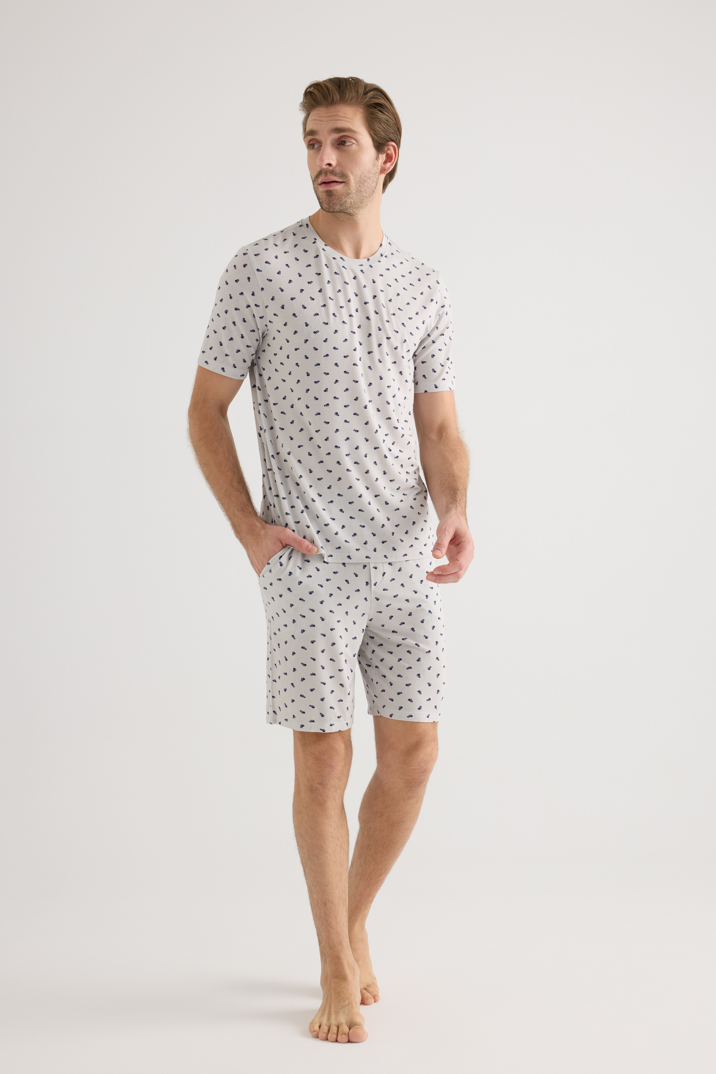 Erkek Modal Cepli Şort Pijama Altı