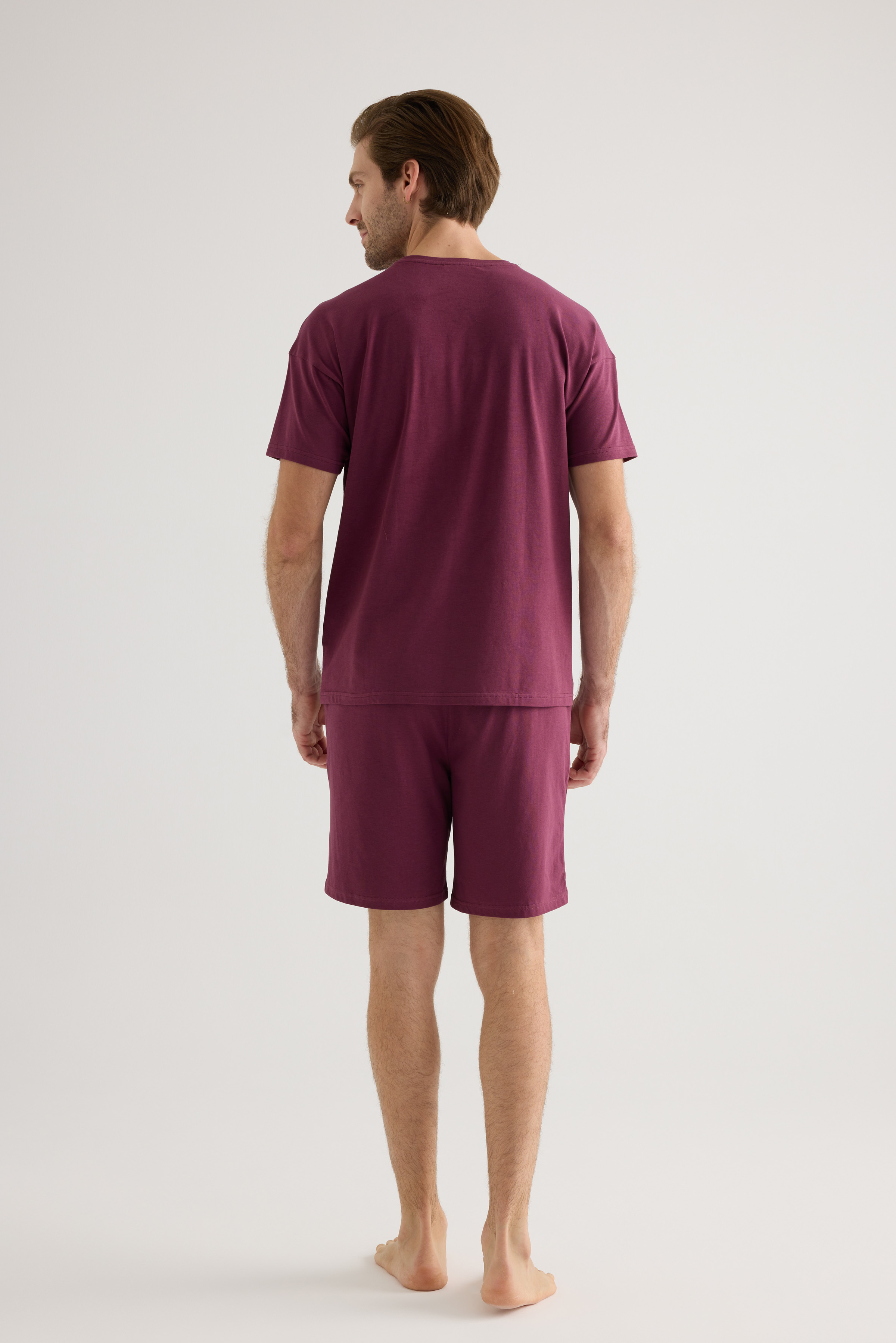 Erkek Pamuklu Cepli Şort Pijama Altı