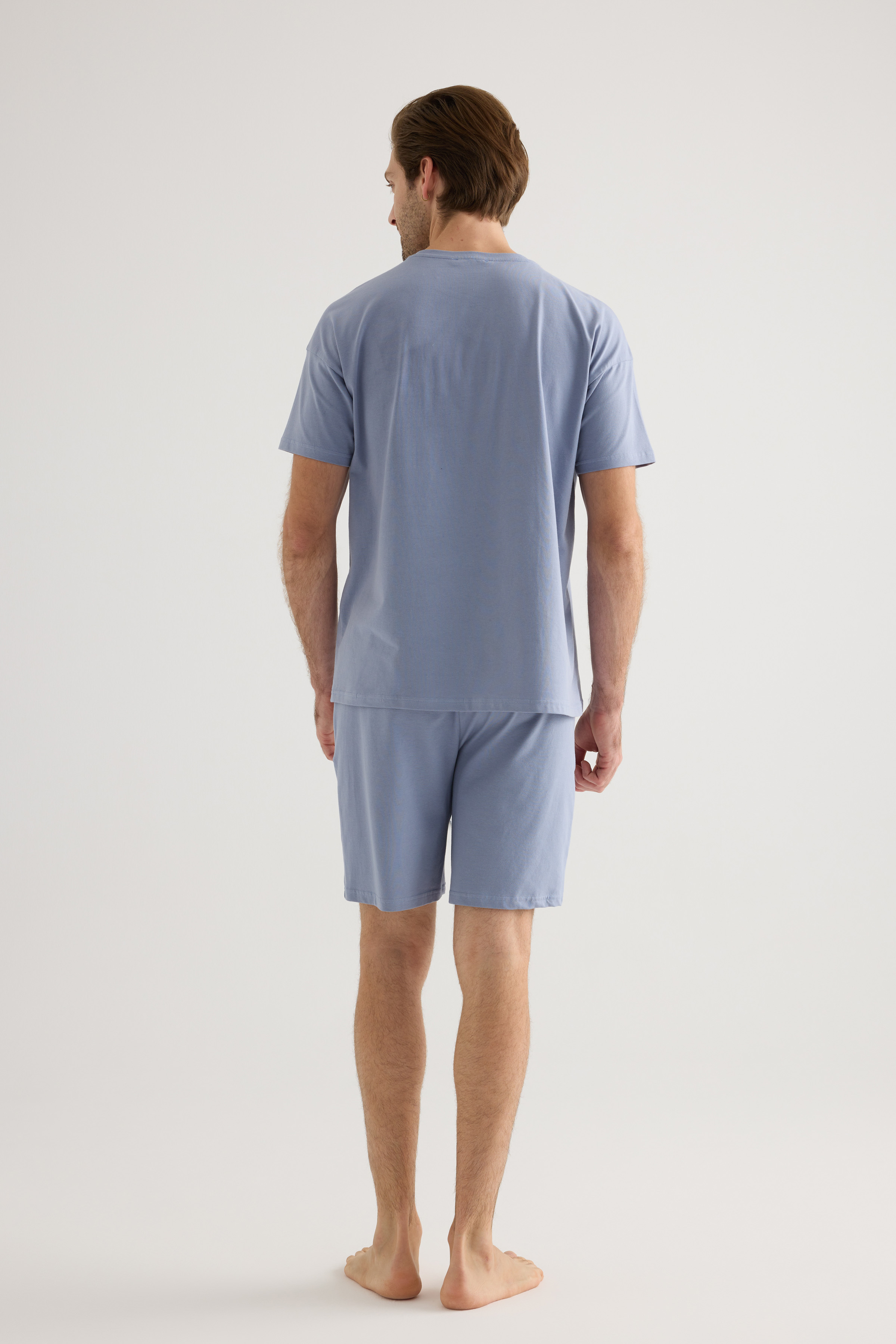 Erkek Pamuklu Cepli Şort Pijama Altı