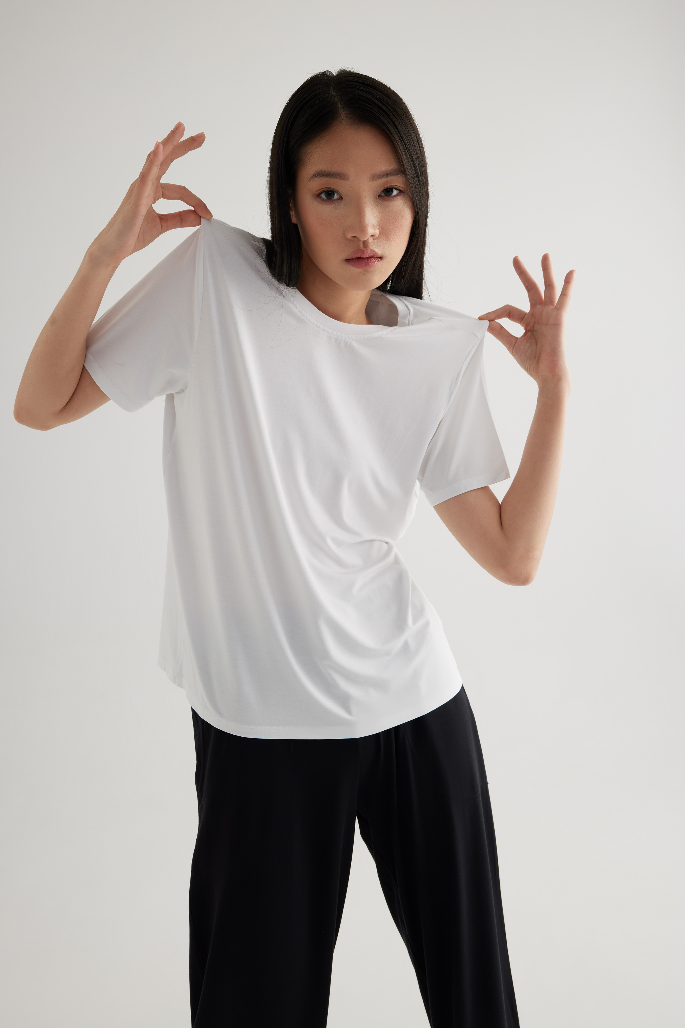 Kadın Modal Kısa Kollu T-shirt