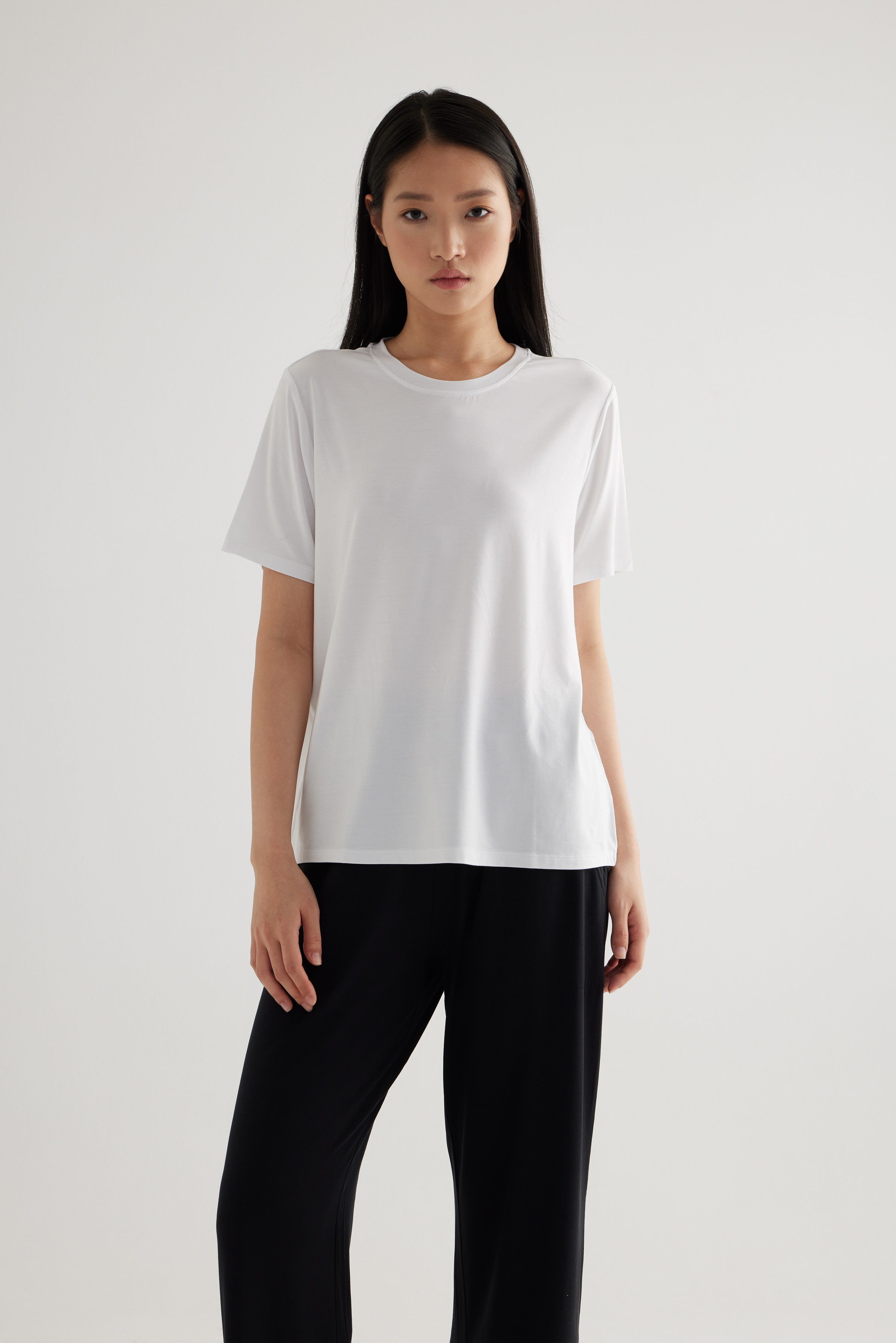 Kadın Modal Kısa Kollu T-shirt