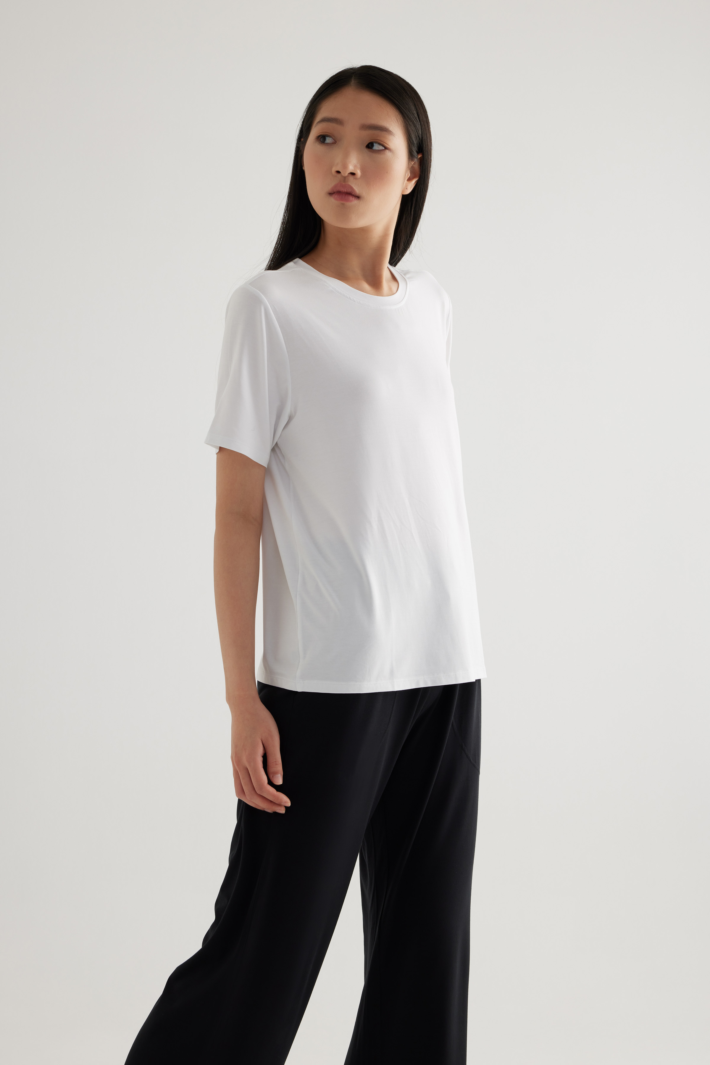 Kadın Modal Kısa Kollu T-shirt