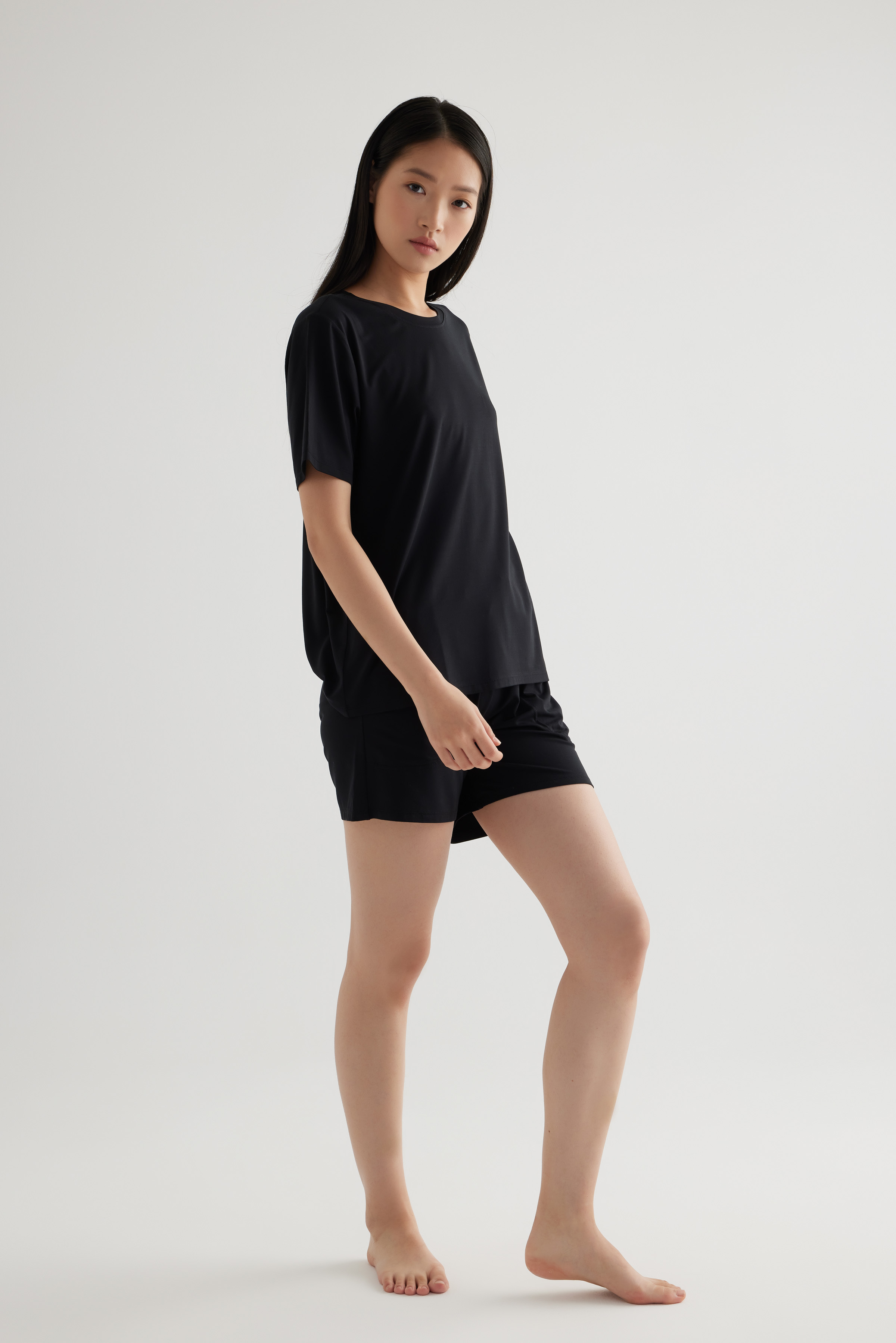 Kadın Modal Kısa Kollu T-shirt