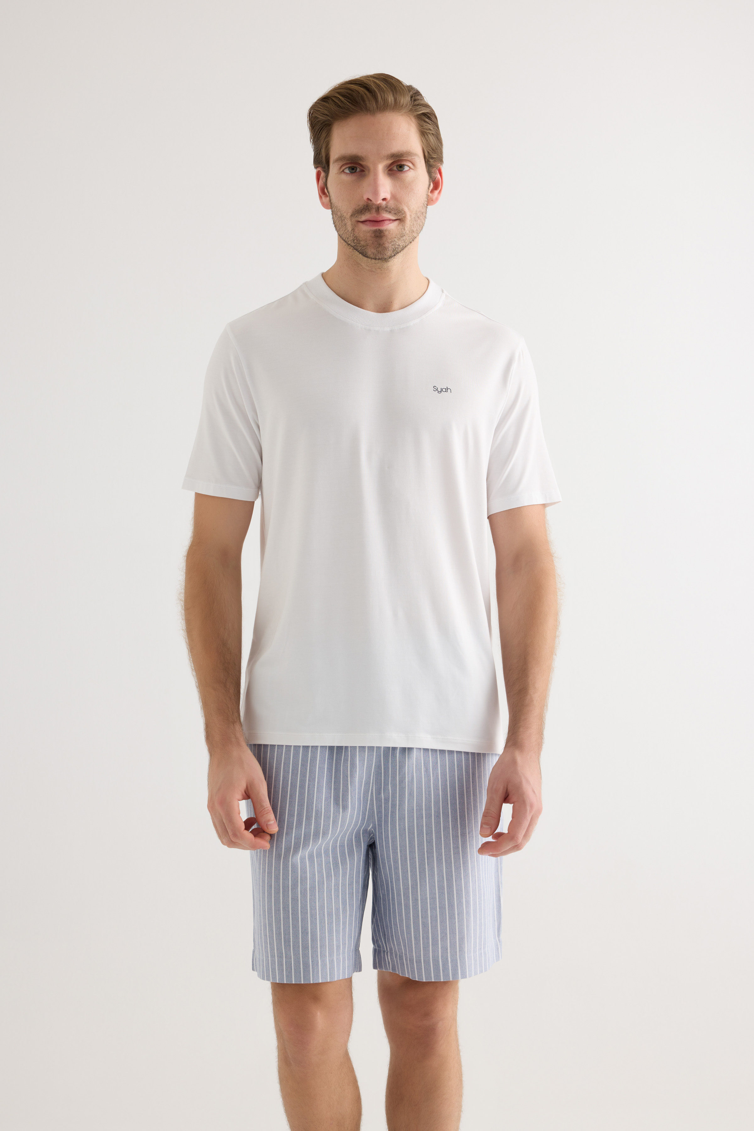 Erkek Modal Kısa Kollu T-shirt