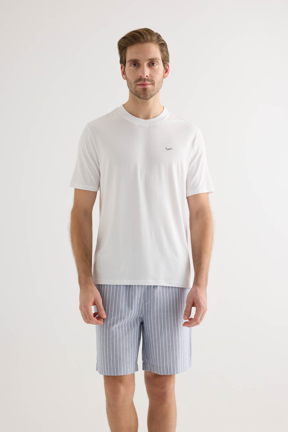 Erkek Modal Kısa Kollu T-shirt