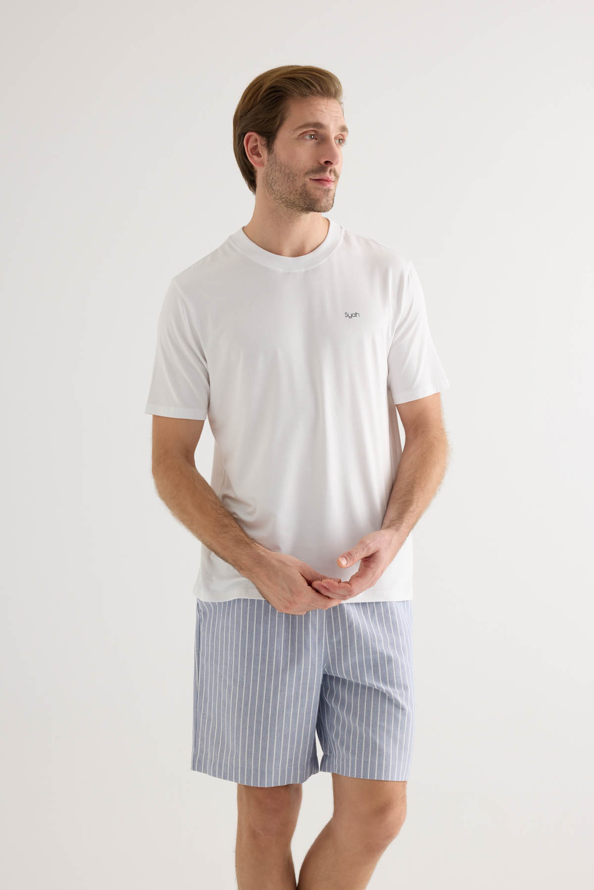 Erkek Modal Kısa Kollu T-shirt