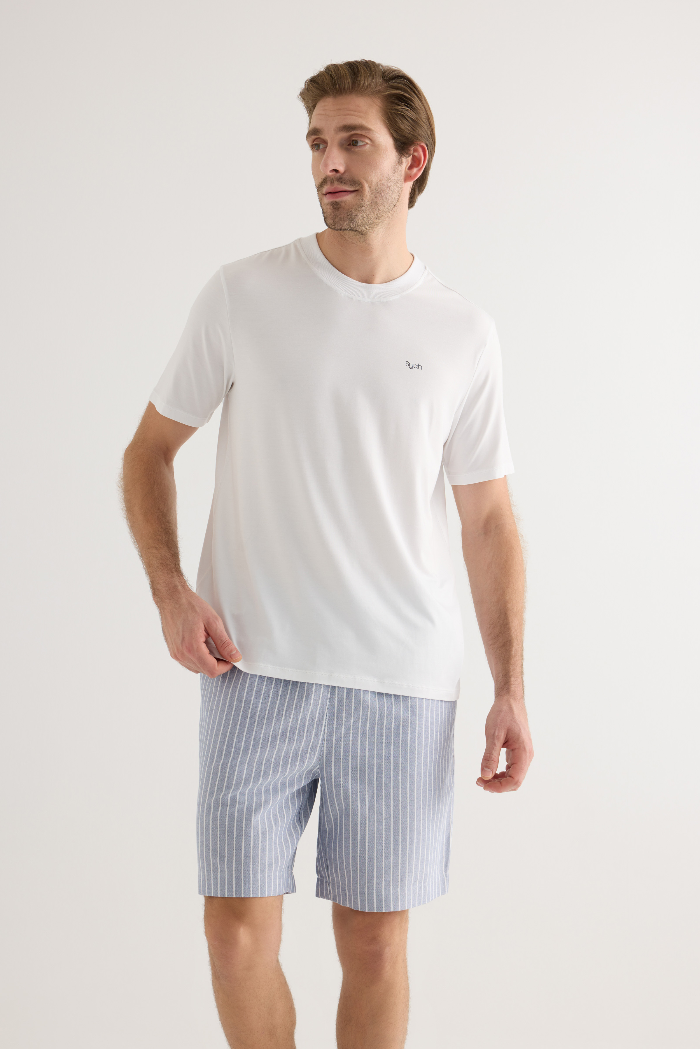 Erkek Modal Kısa Kollu T-shirt