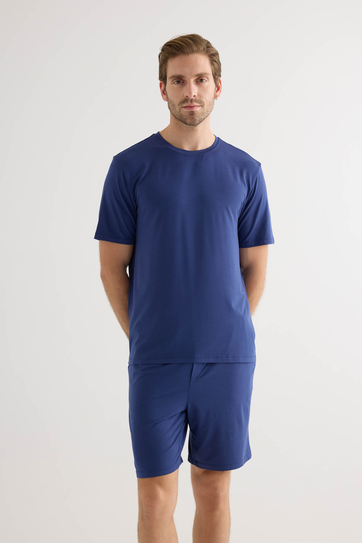 Erkek Modal Kısa Kollu T-shirt