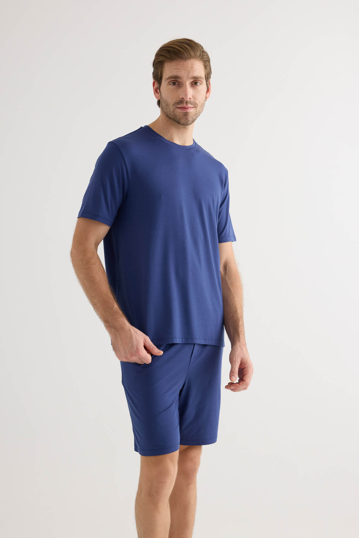 Erkek Modal Kısa Kollu T-shirt