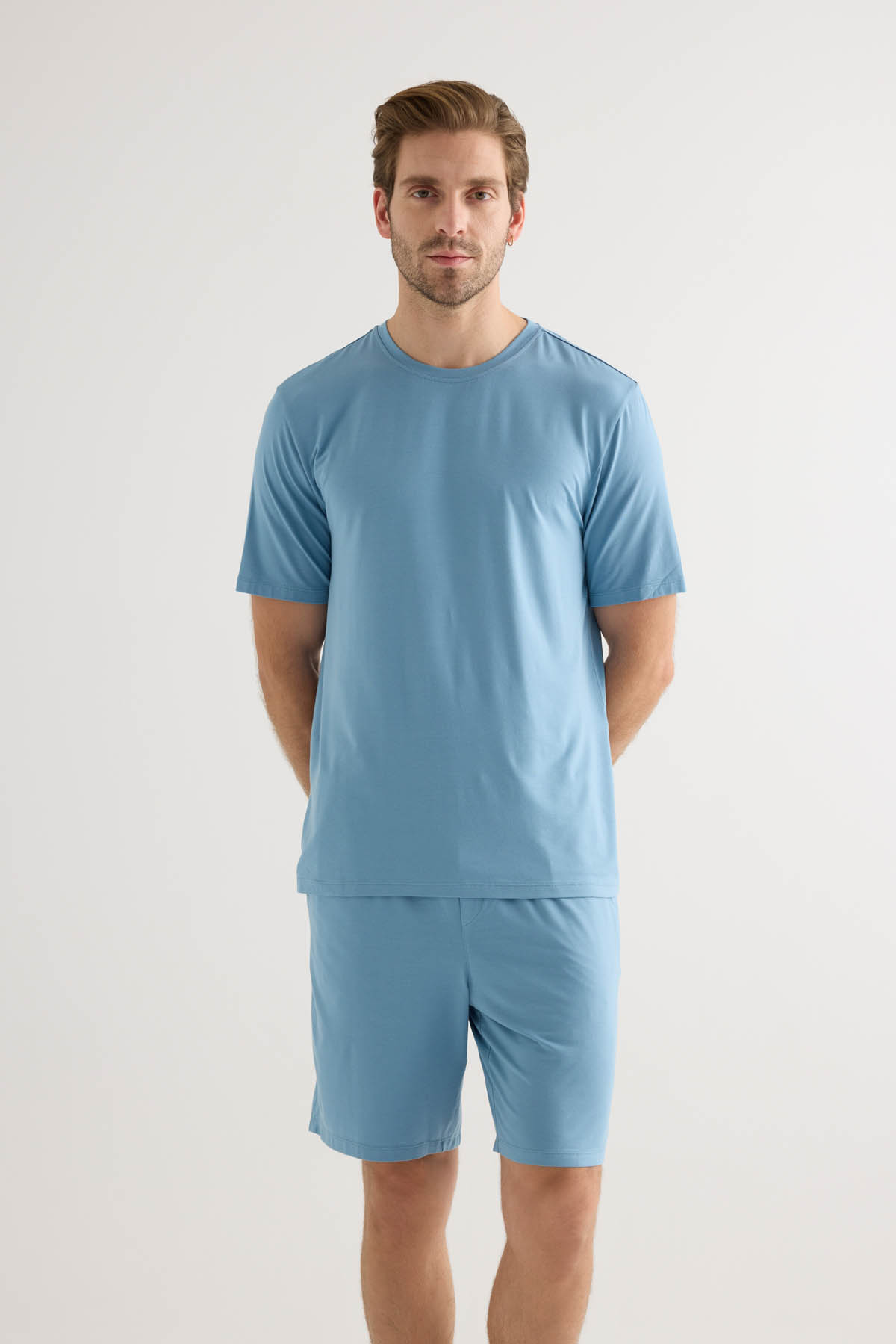 Erkek Modal Kısa Kollu T-shirt