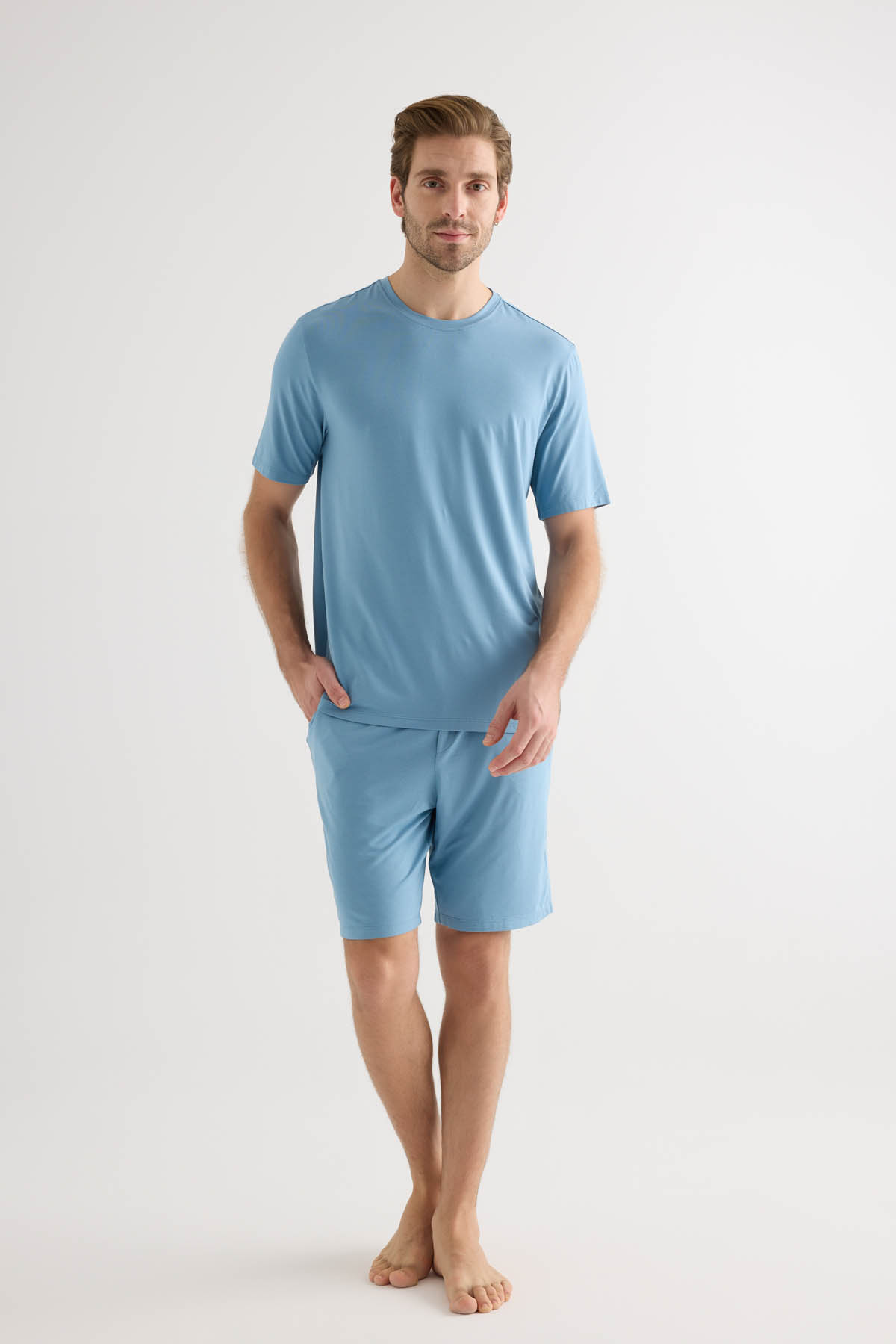 Erkek Modal Kısa Kollu T-shirt