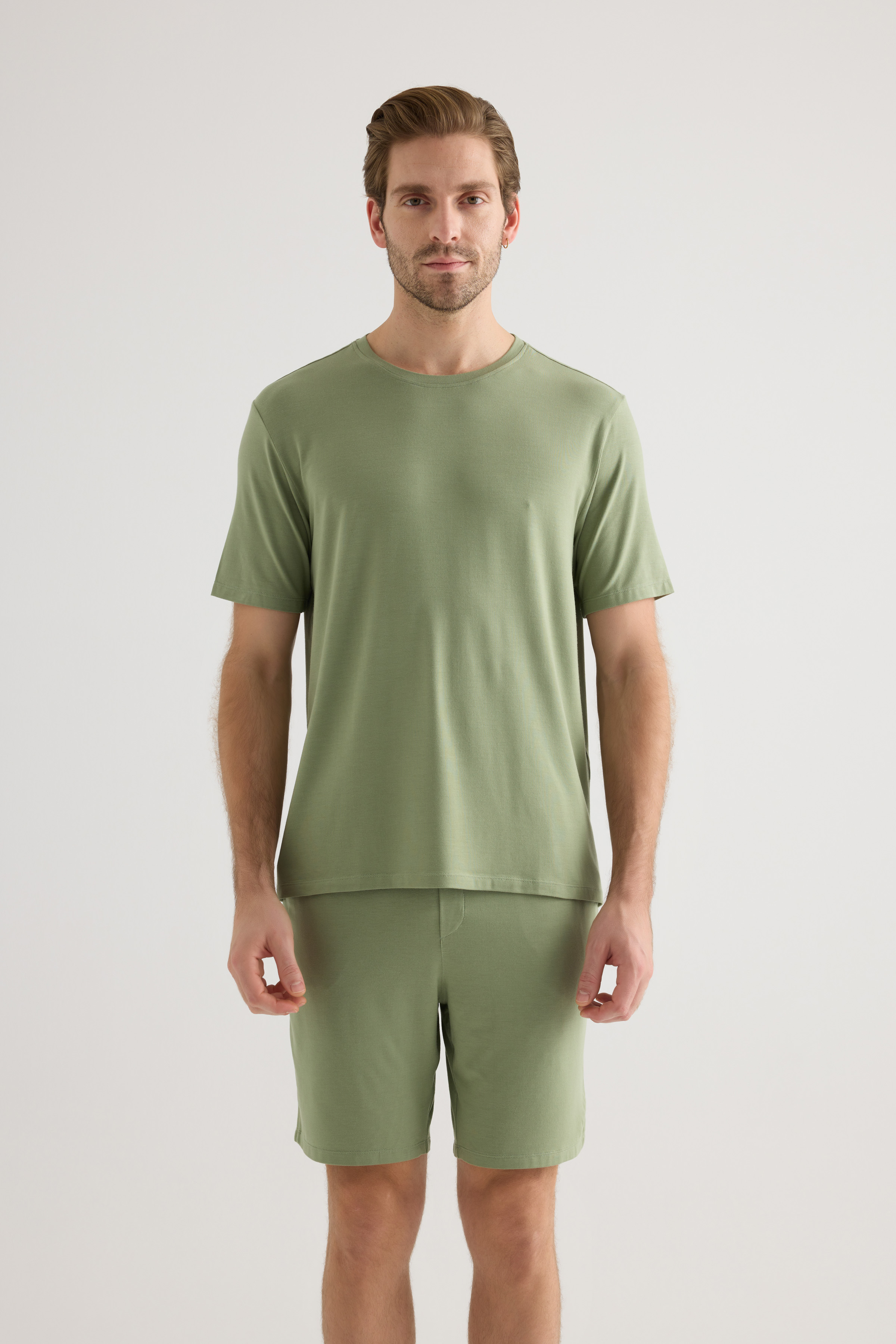 Erkek Modal Kısa Kollu T-shirt