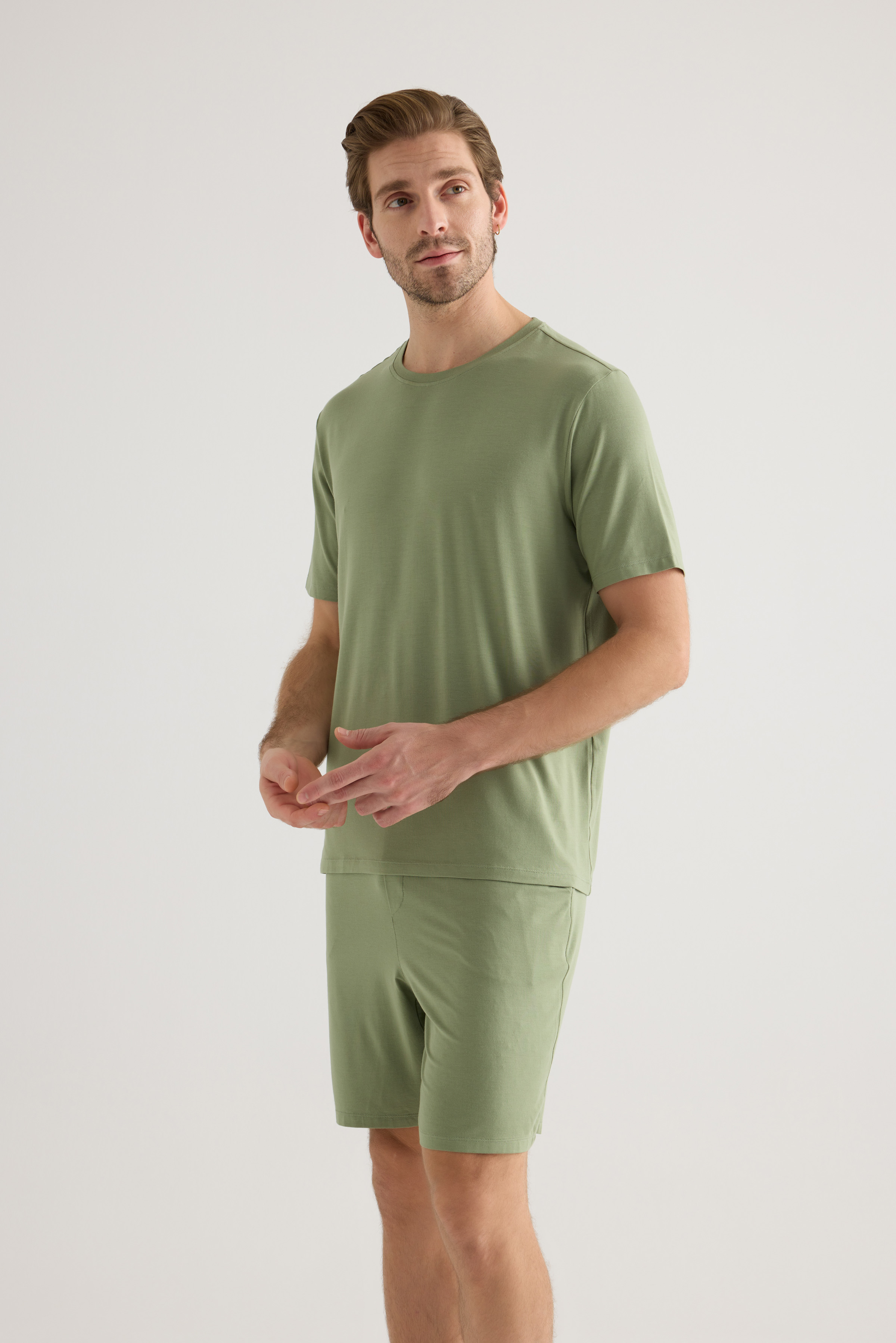 Erkek Modal Kısa Kollu T-shirt