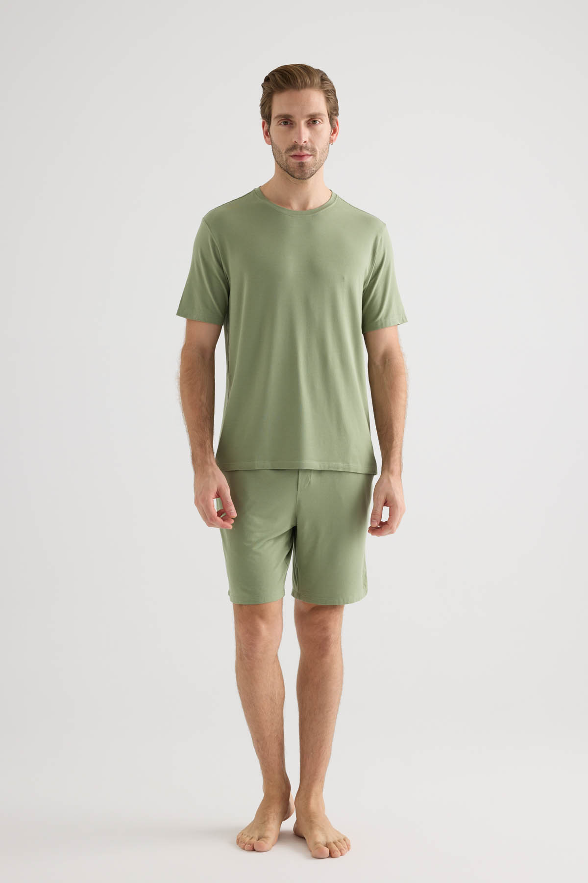 Erkek Modal Kısa Kollu T-shirt