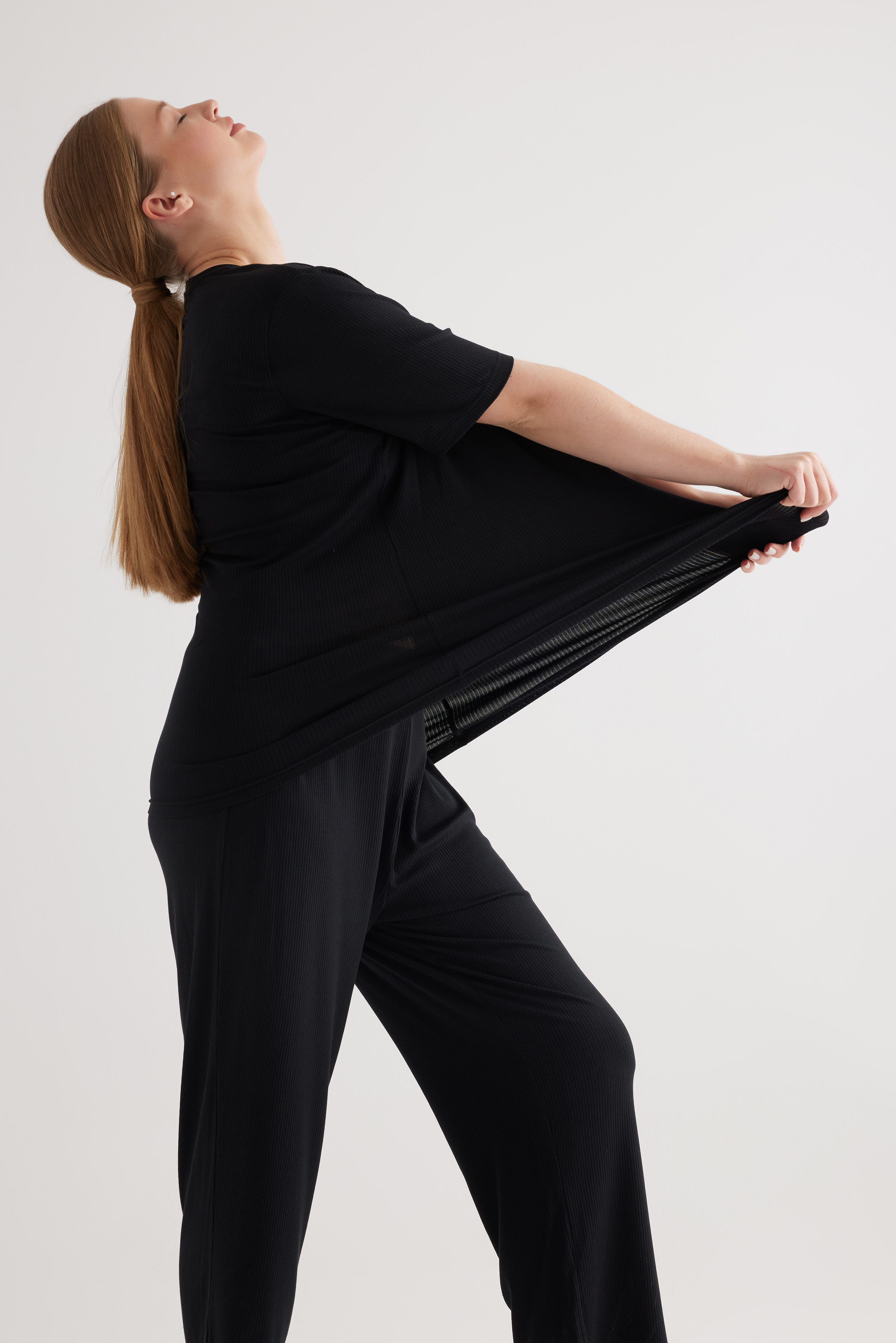 Kadın Plus Size Modal Kaşkorse Tshirt