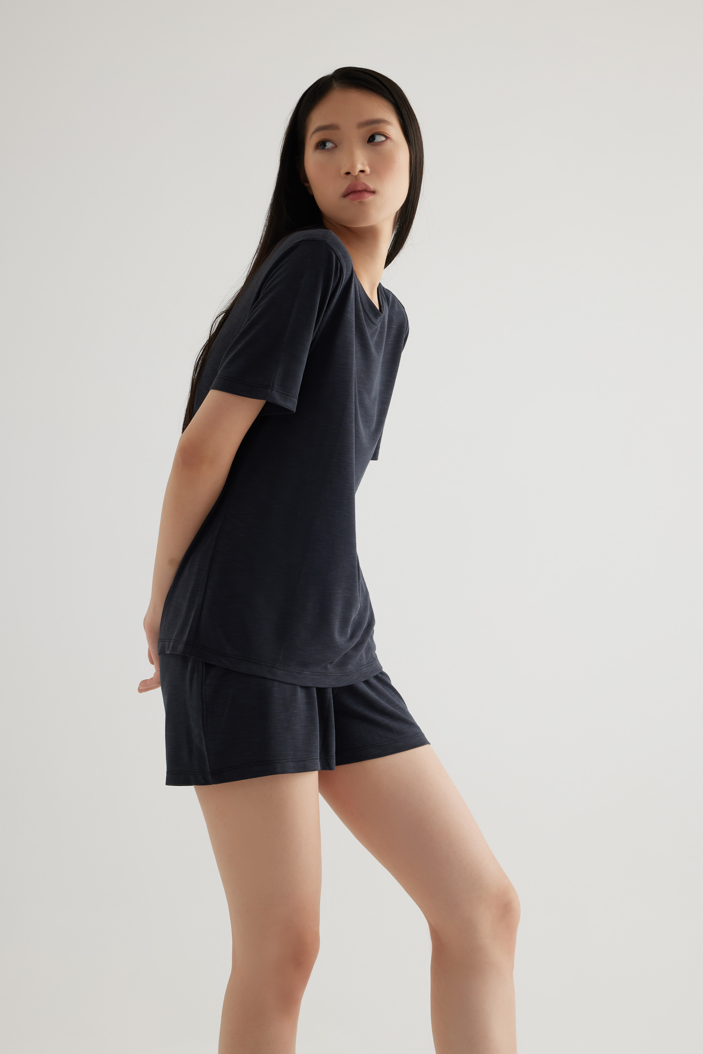 Kadın Modal Kısa Kollu T-shirt