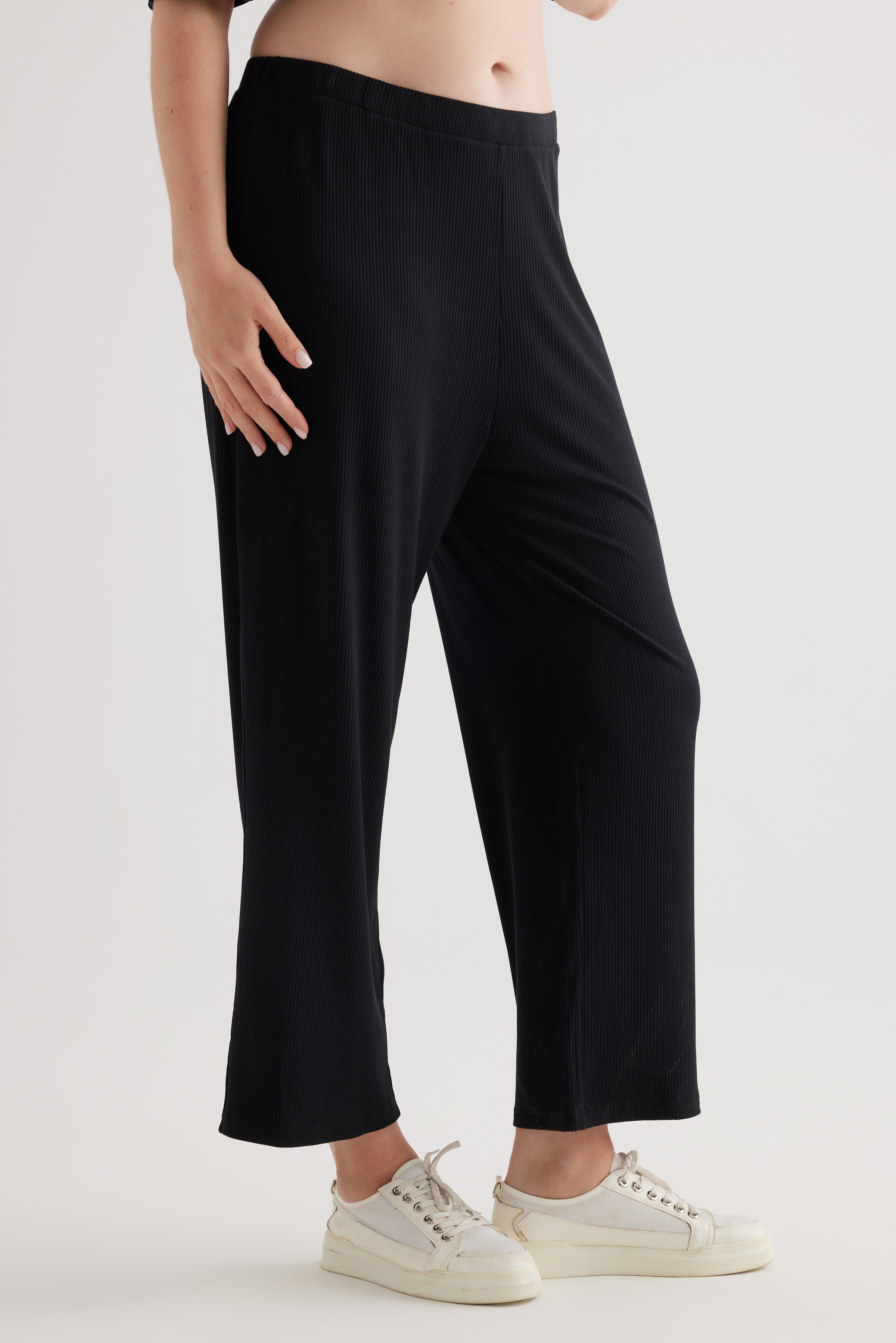 Kadın Plus Size Modal Kaşkorse Uzun Pantolon