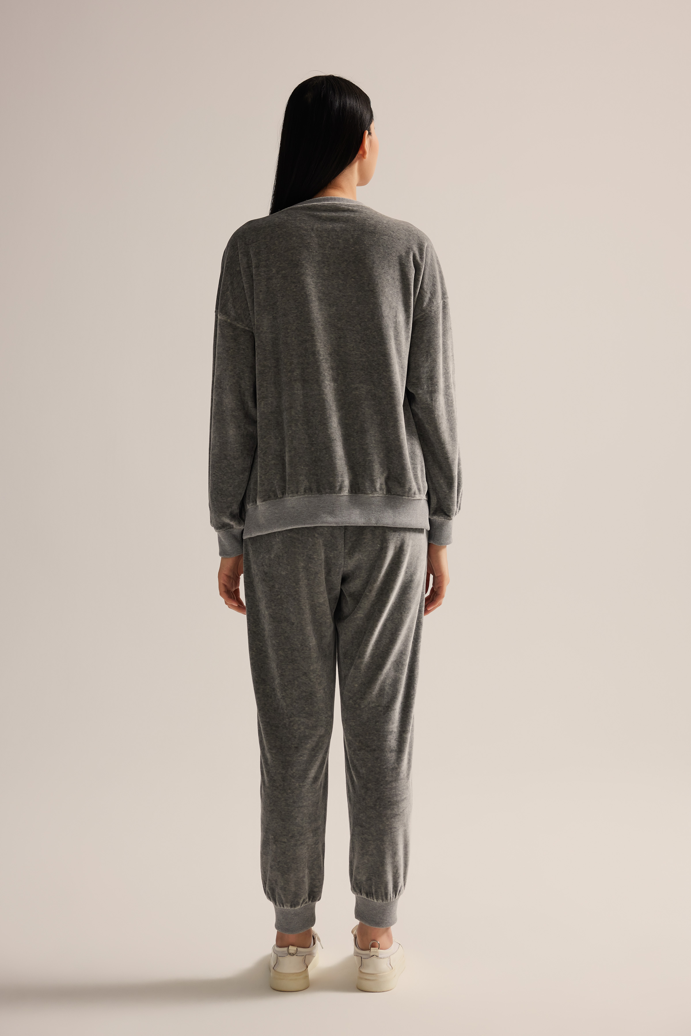 Kadın Modal Kadife Cepli Uzun Eşofman Altı