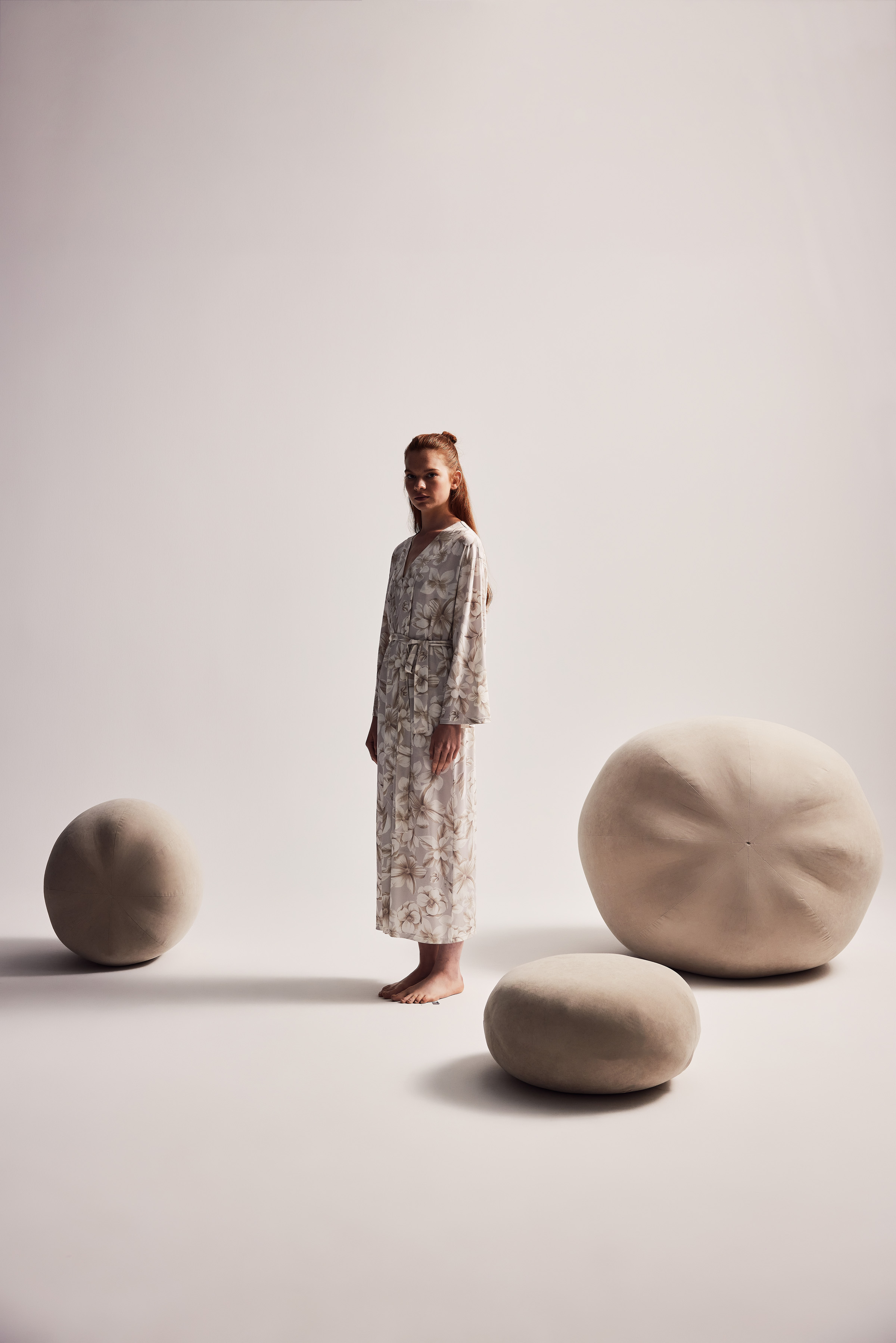 Kadın Viskon Uzun Kollu Sabahlık