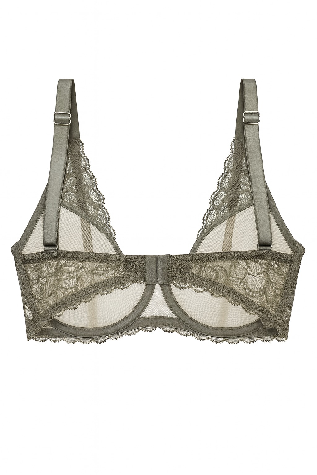 Kadın Dantelli Balenli Kapsız Sütyen