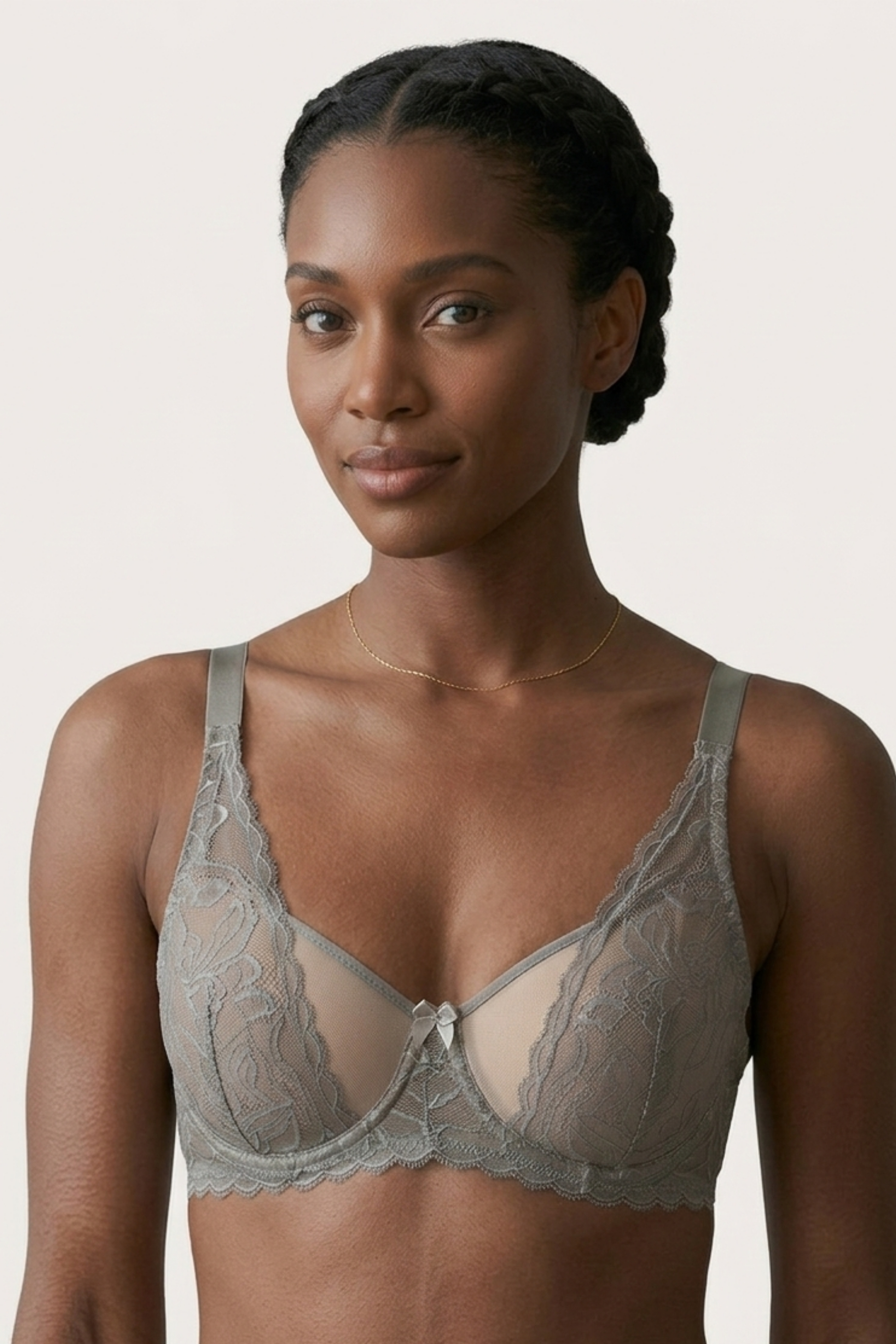 Kadın Dantelli Balenli Kapsız Sütyen