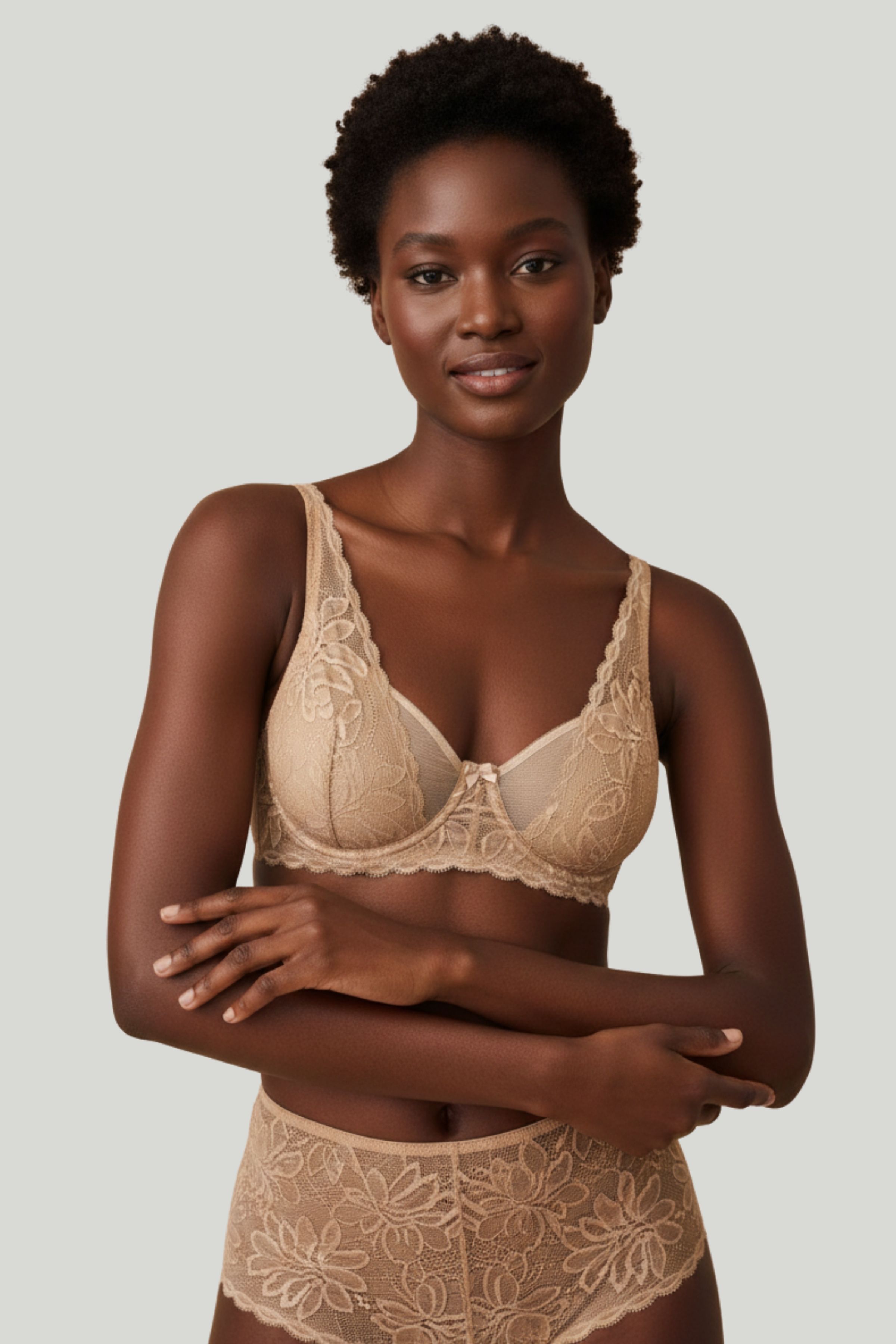 Kadın Dantelli Balenli Kapsız Sütyen