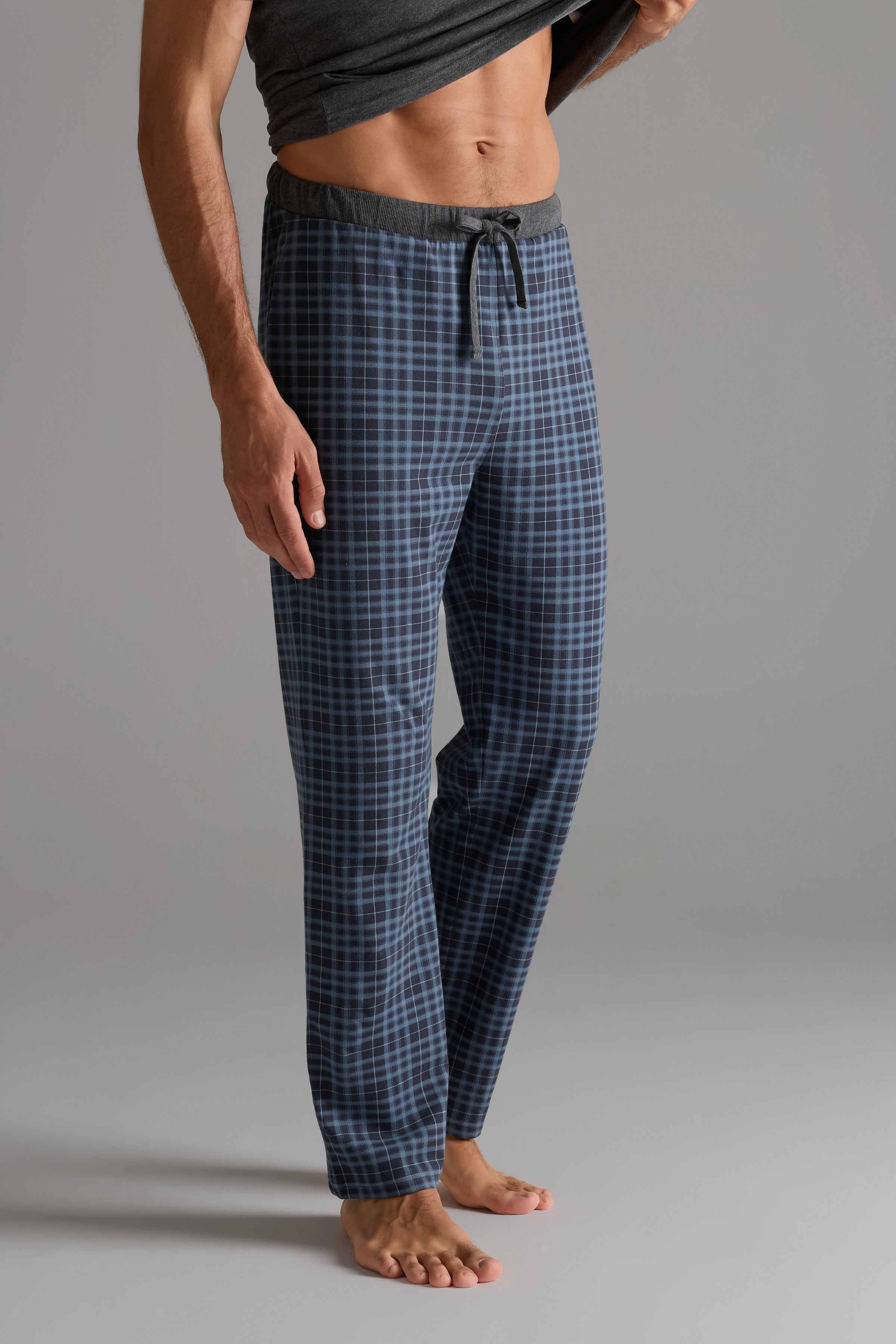 Erkek Pamuklu Cepli Uzun Pijama Altı