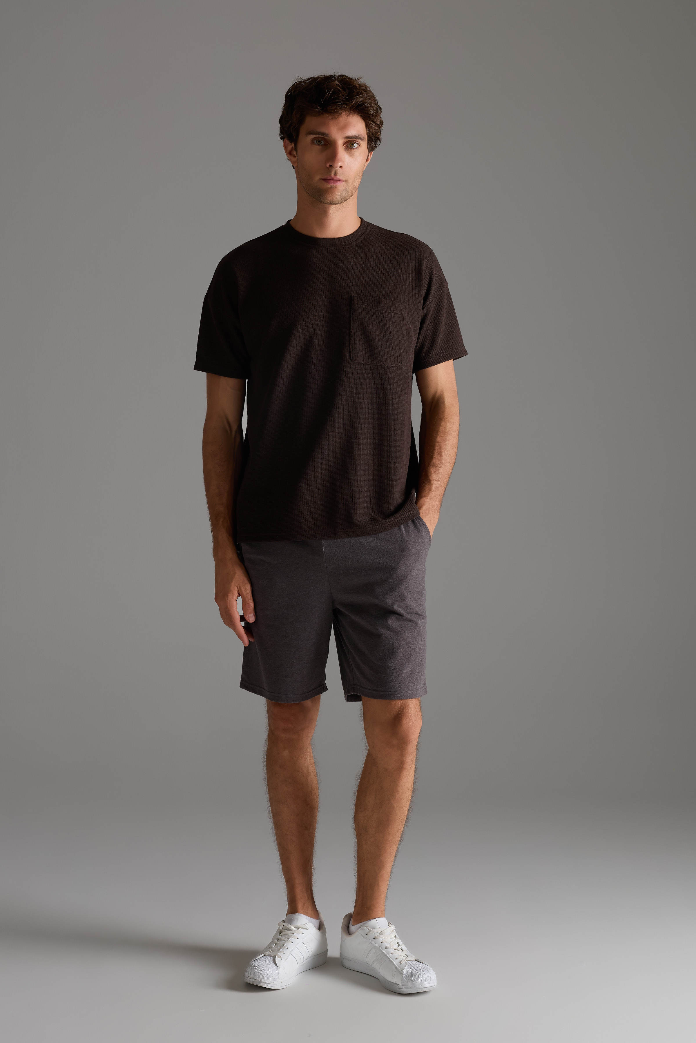 Erkek Pamuklu Cepli Şort