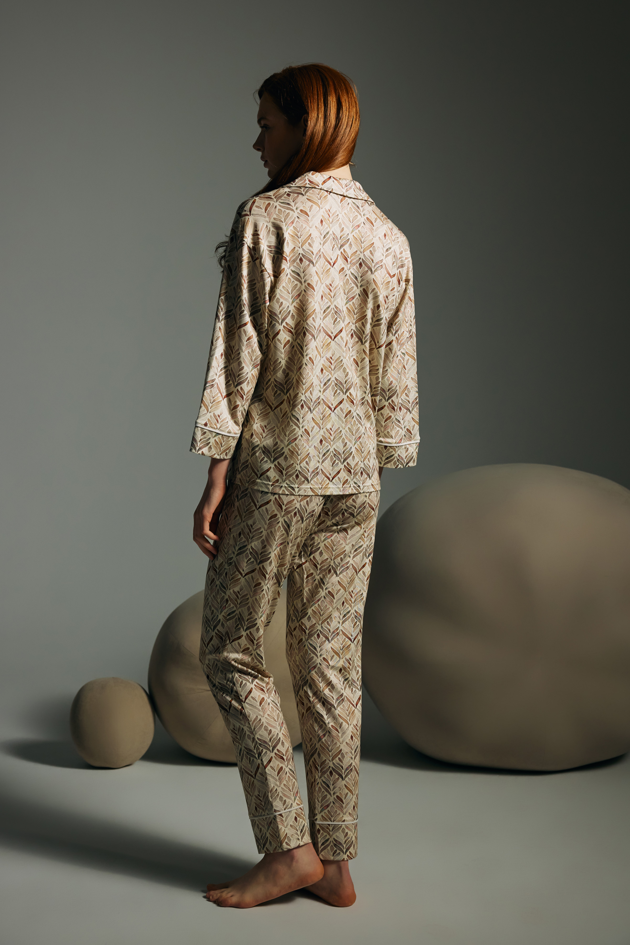 Kadın Viskon Uzun Pijama Altı