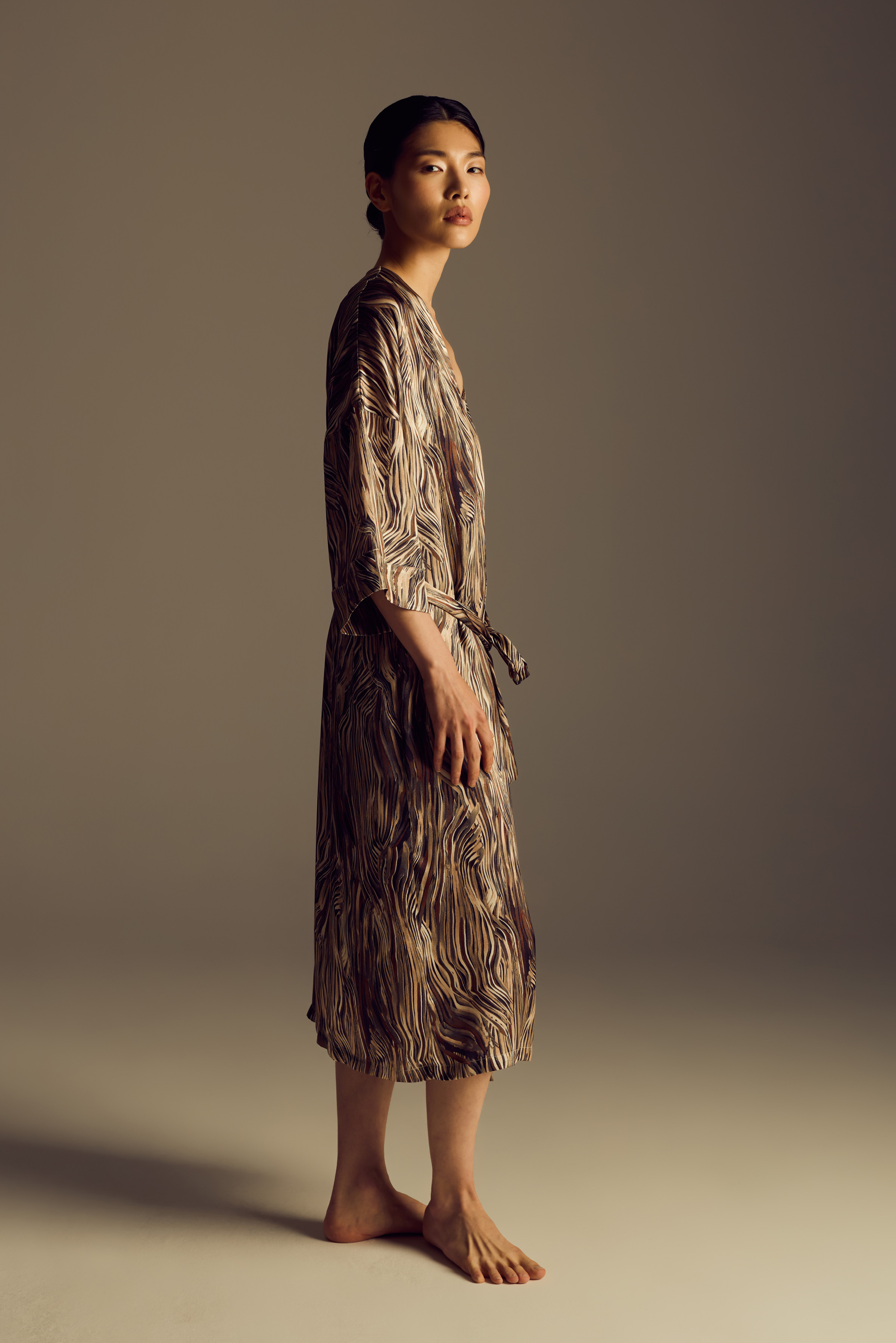 Kadın Vegan Dokuma Kimono