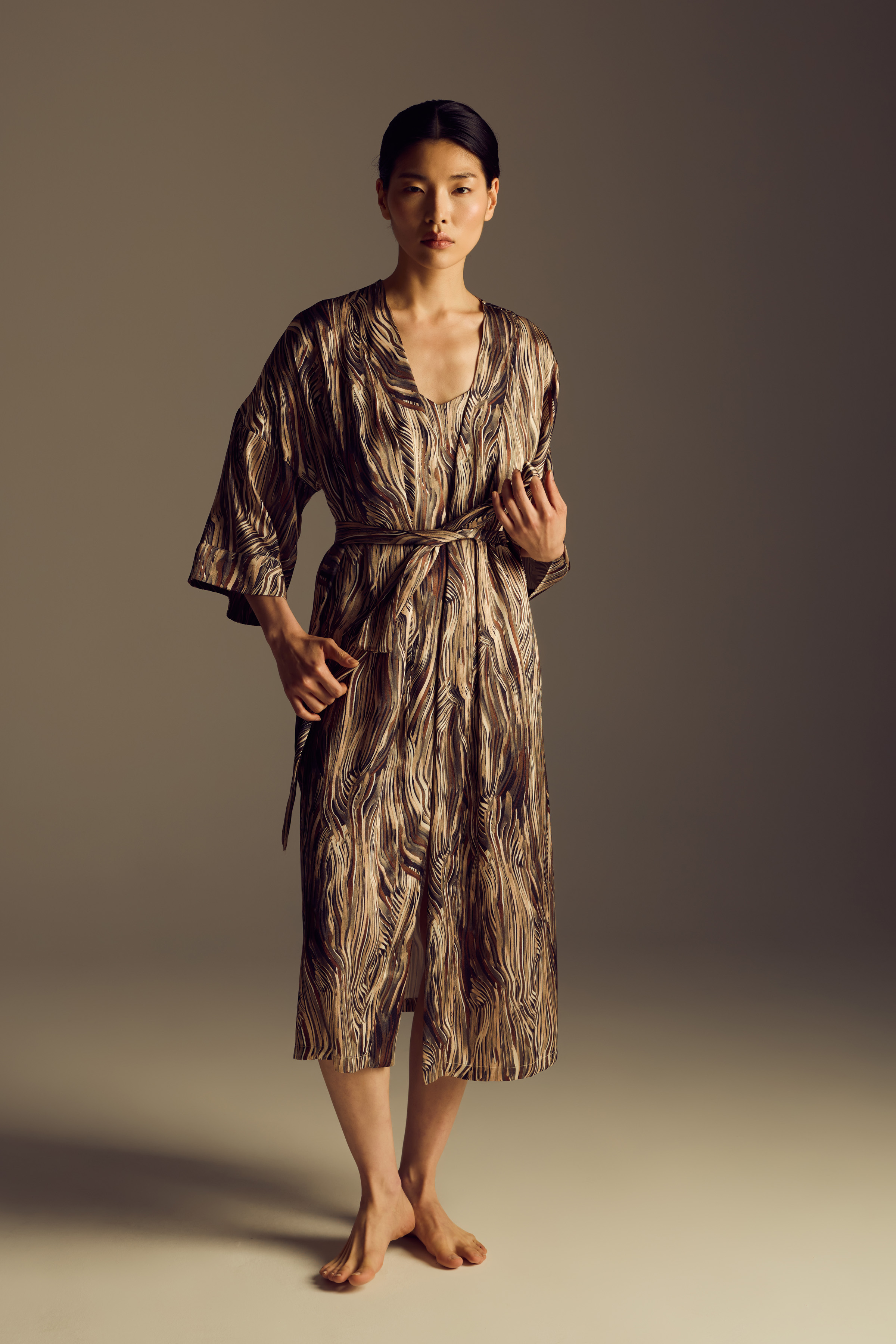 Kadın Vegan Dokuma Kimono