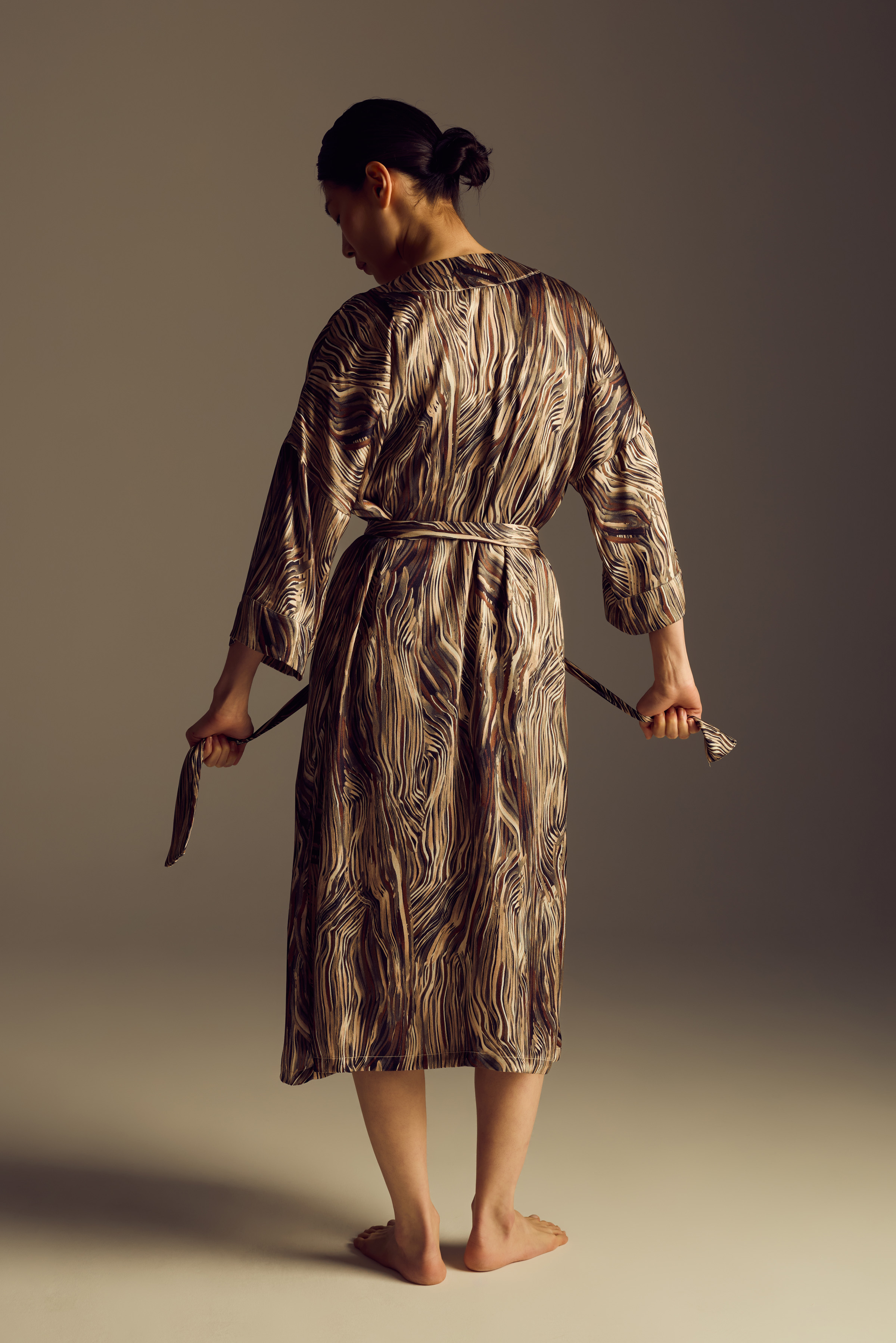 Kadın Vegan Dokuma Kimono