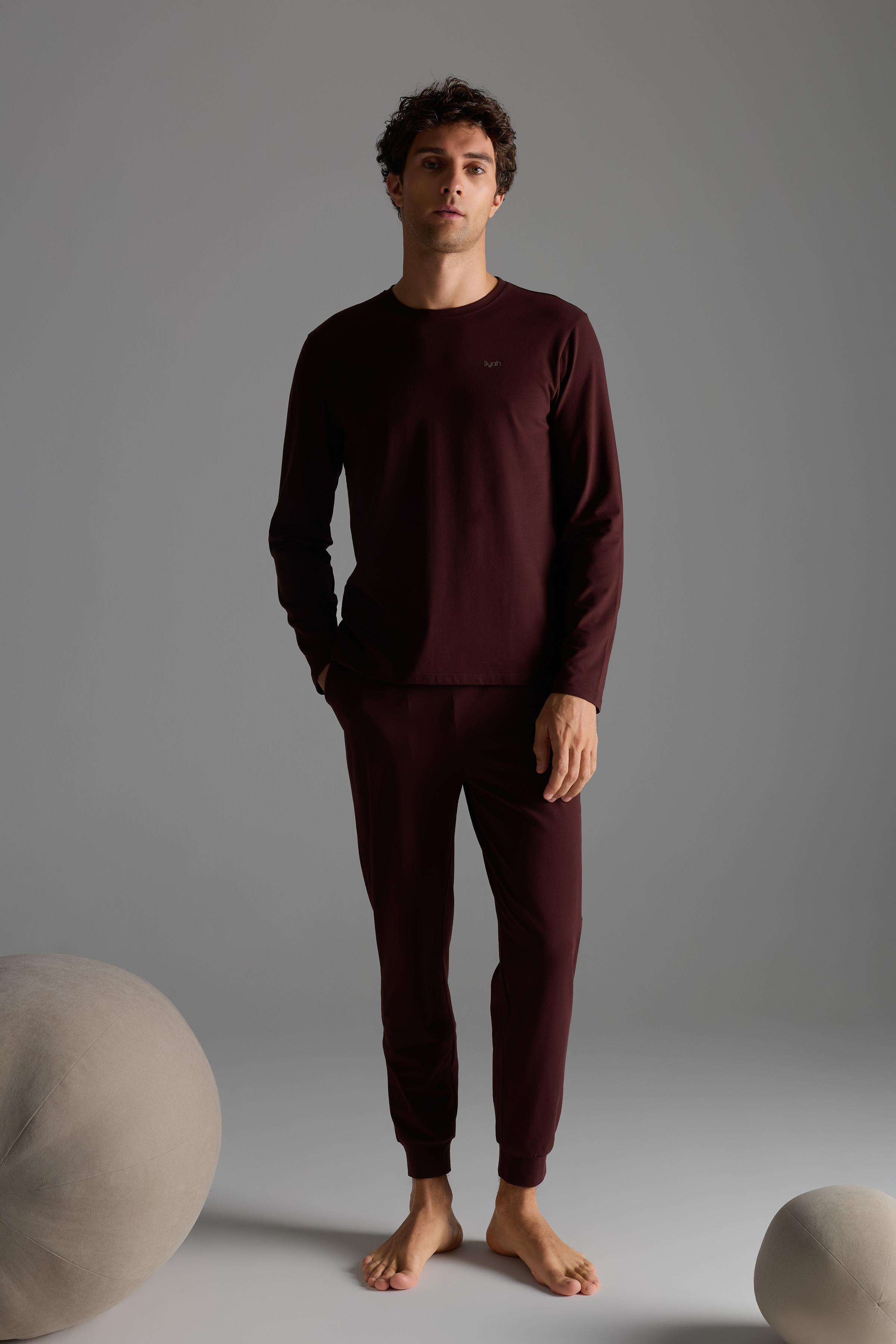 Erkek Pamuklu Cepli Uzun Pijama Altı