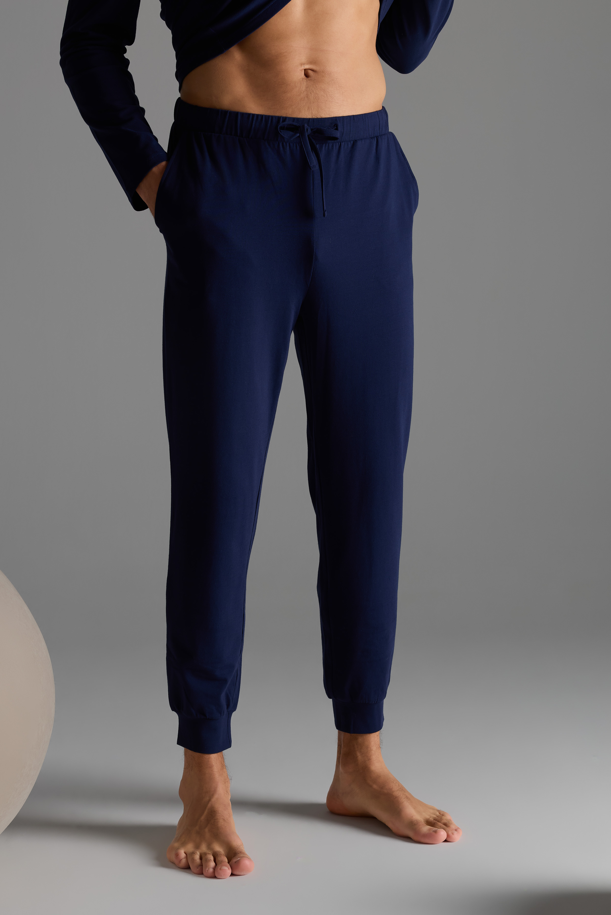 Erkek Pamuklu Cepli Uzun Pijama Altı