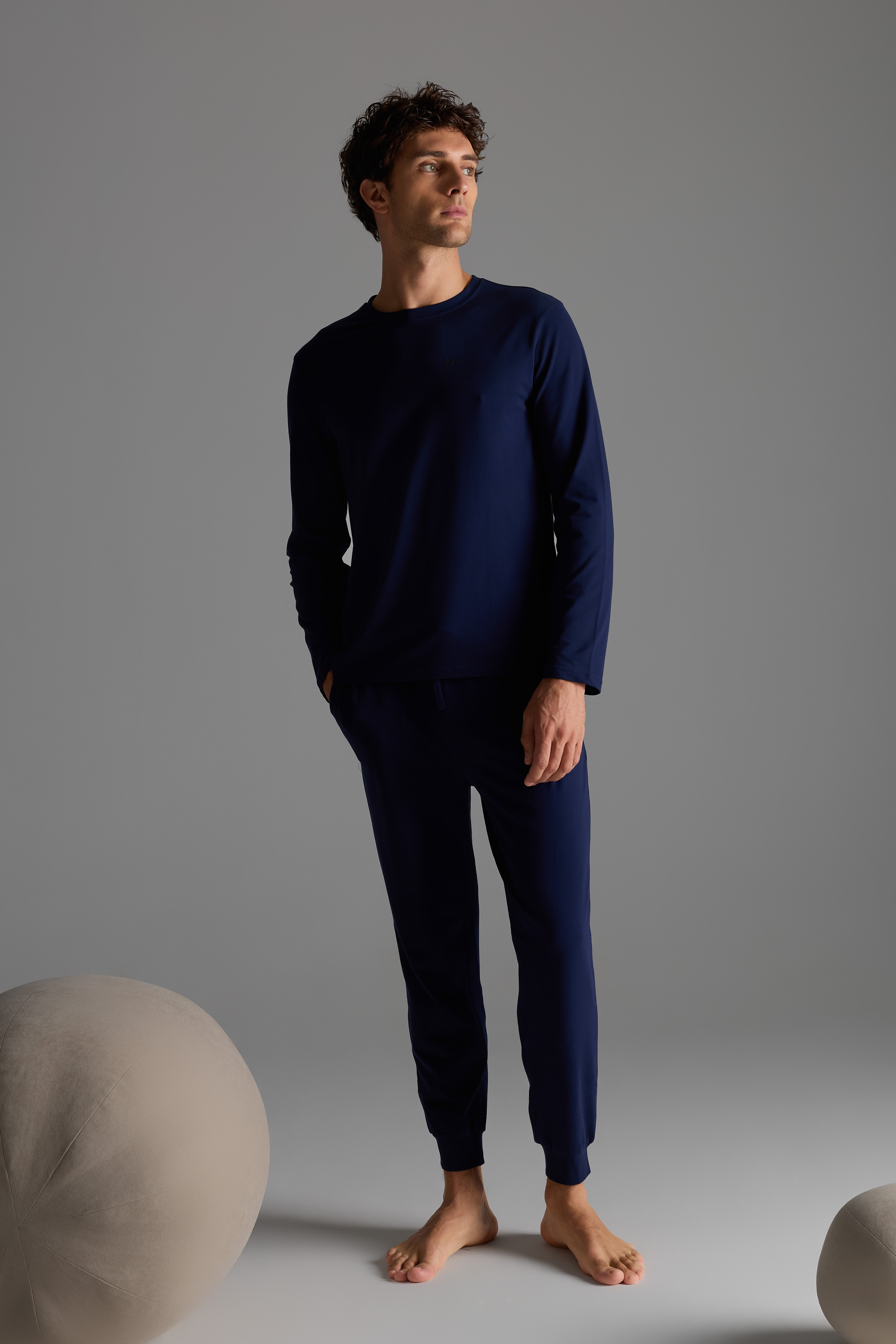 Erkek Pamuklu Cepli Uzun Pijama Altı