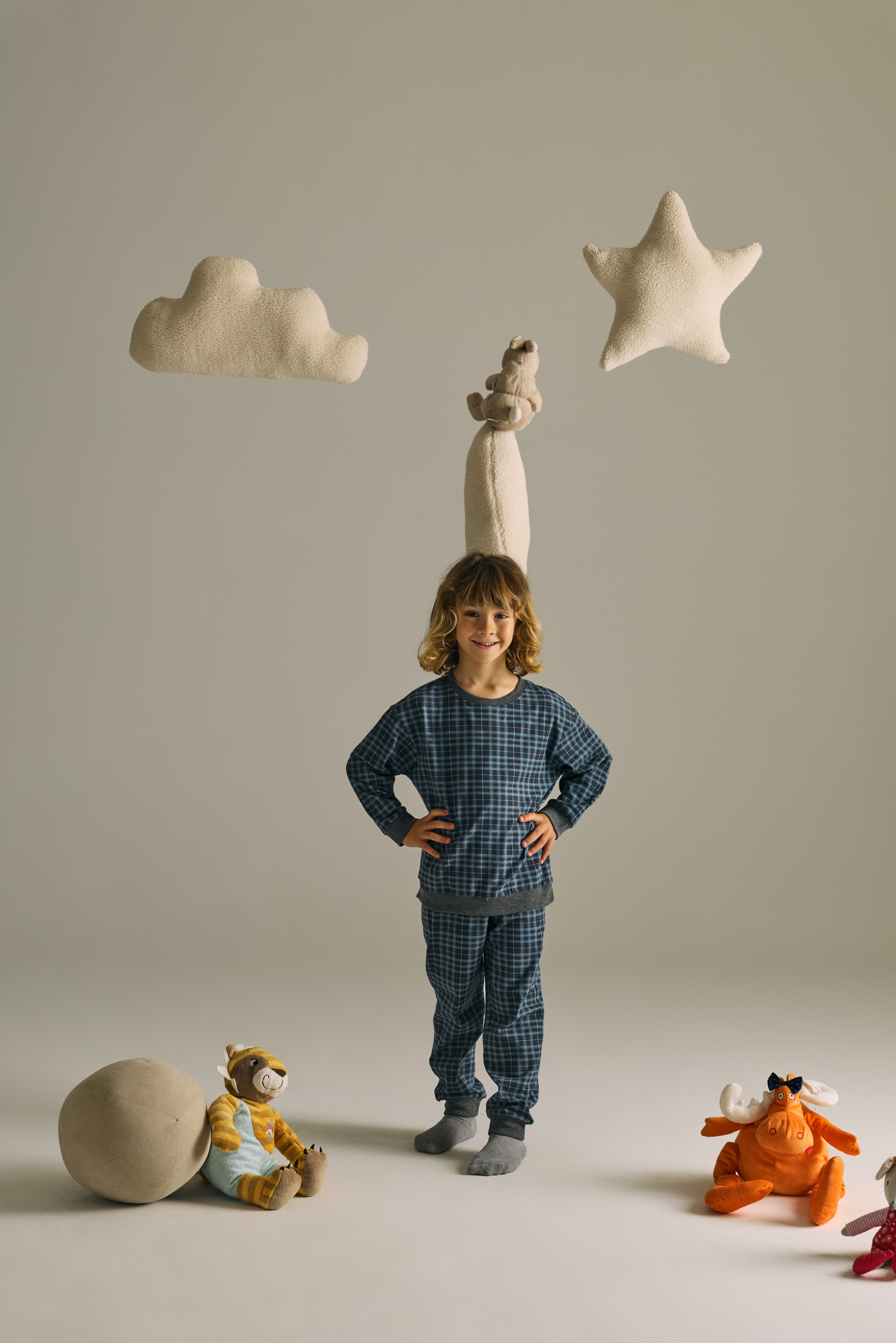 Erkek Çocuk Pamuklu Uzun Kollu Pijama Takımı