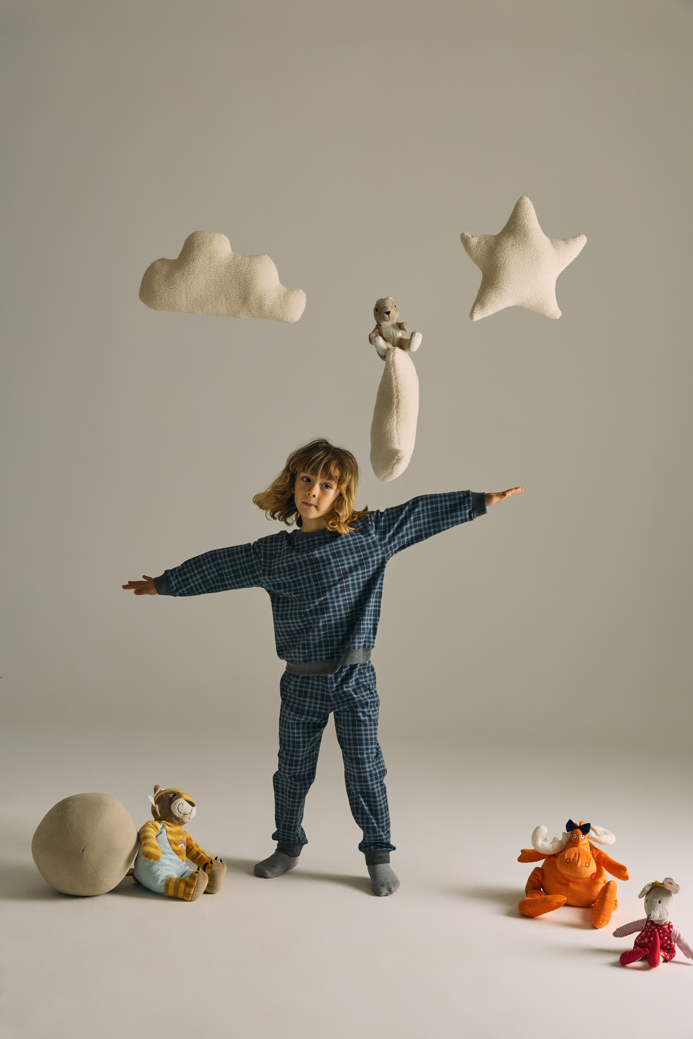 Erkek Çocuk Pamuklu Uzun Kollu Pijama Takımı