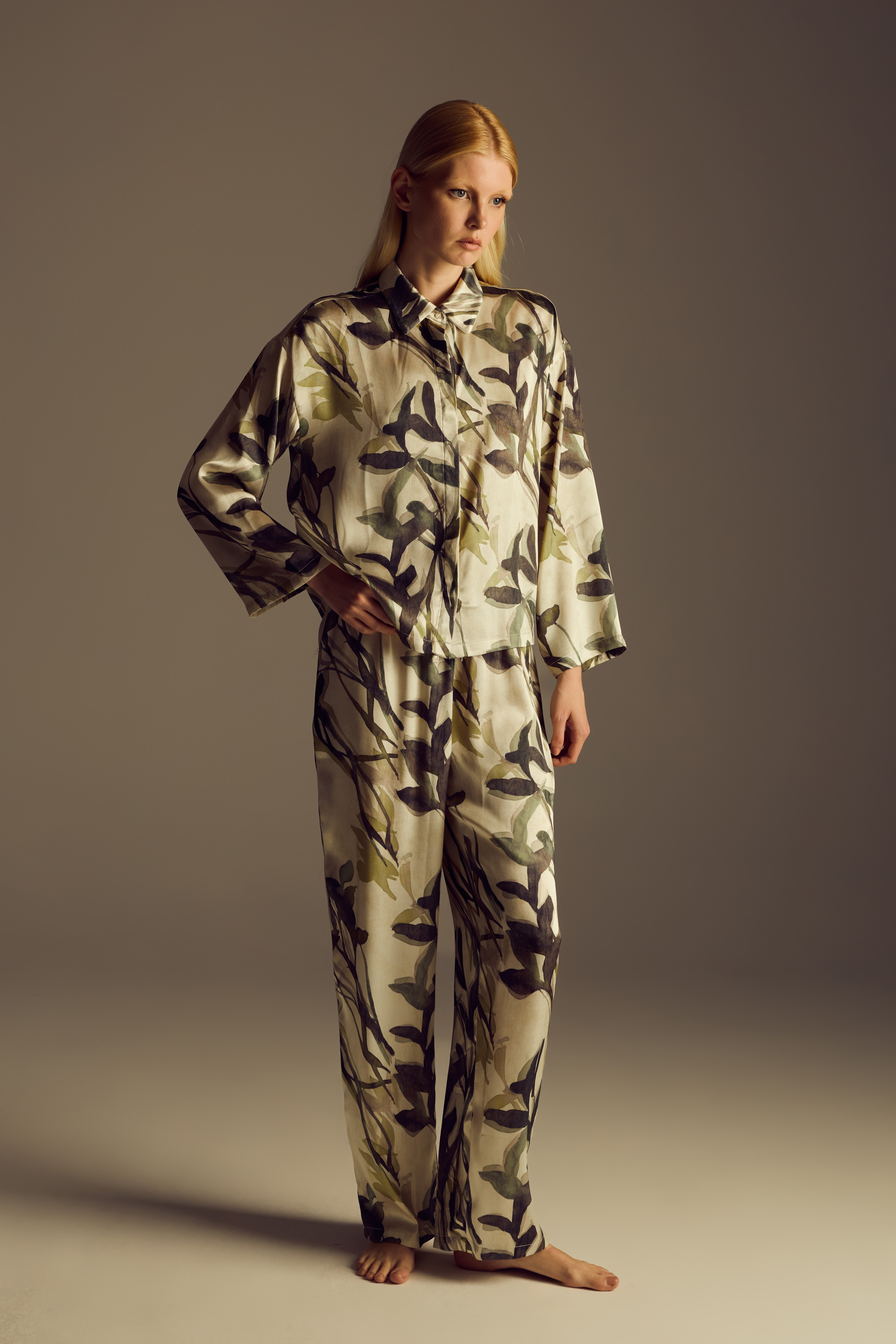 Kadın Vegan Dokuma Pantolon