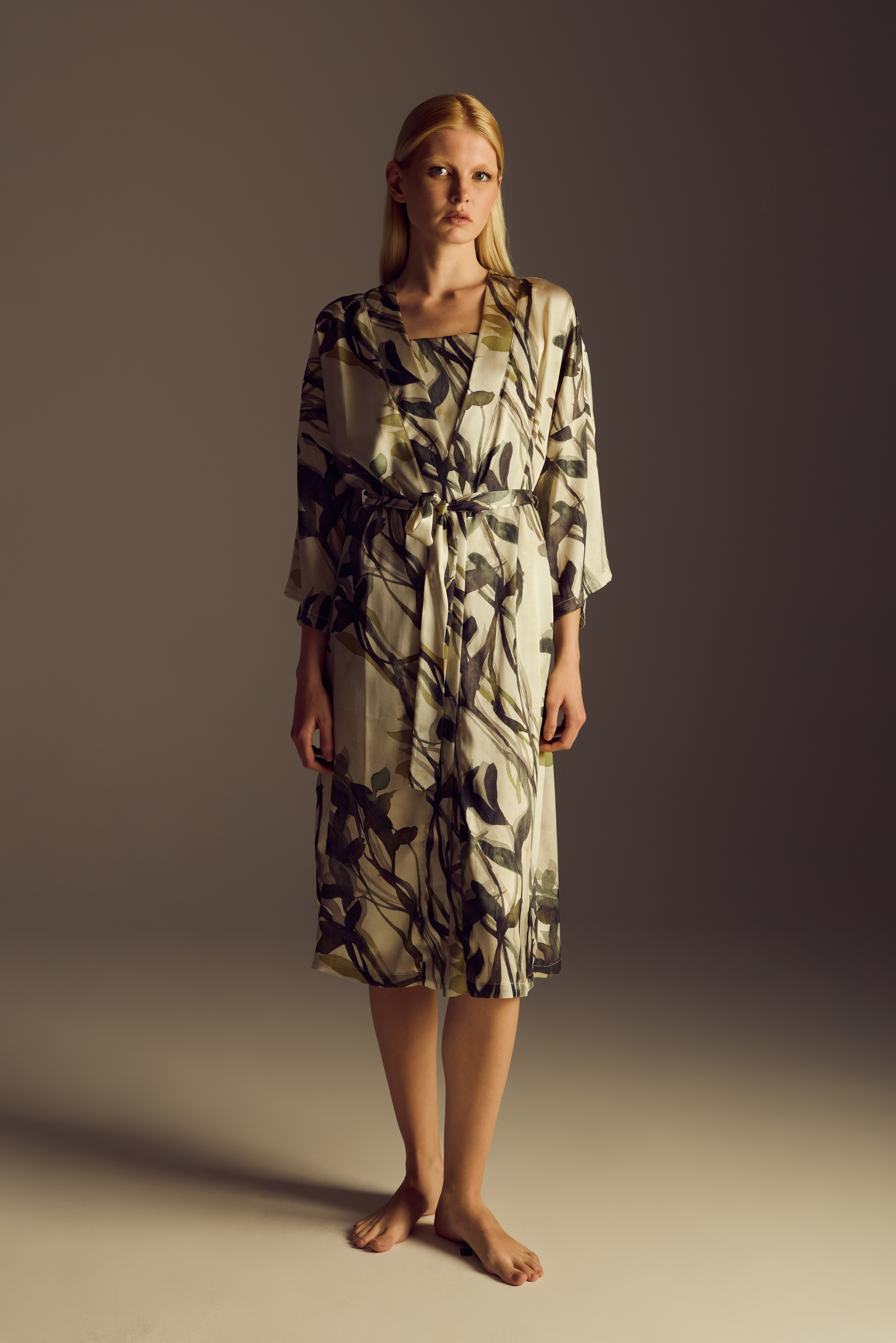 Kadın Vegan Dokuma Kimono