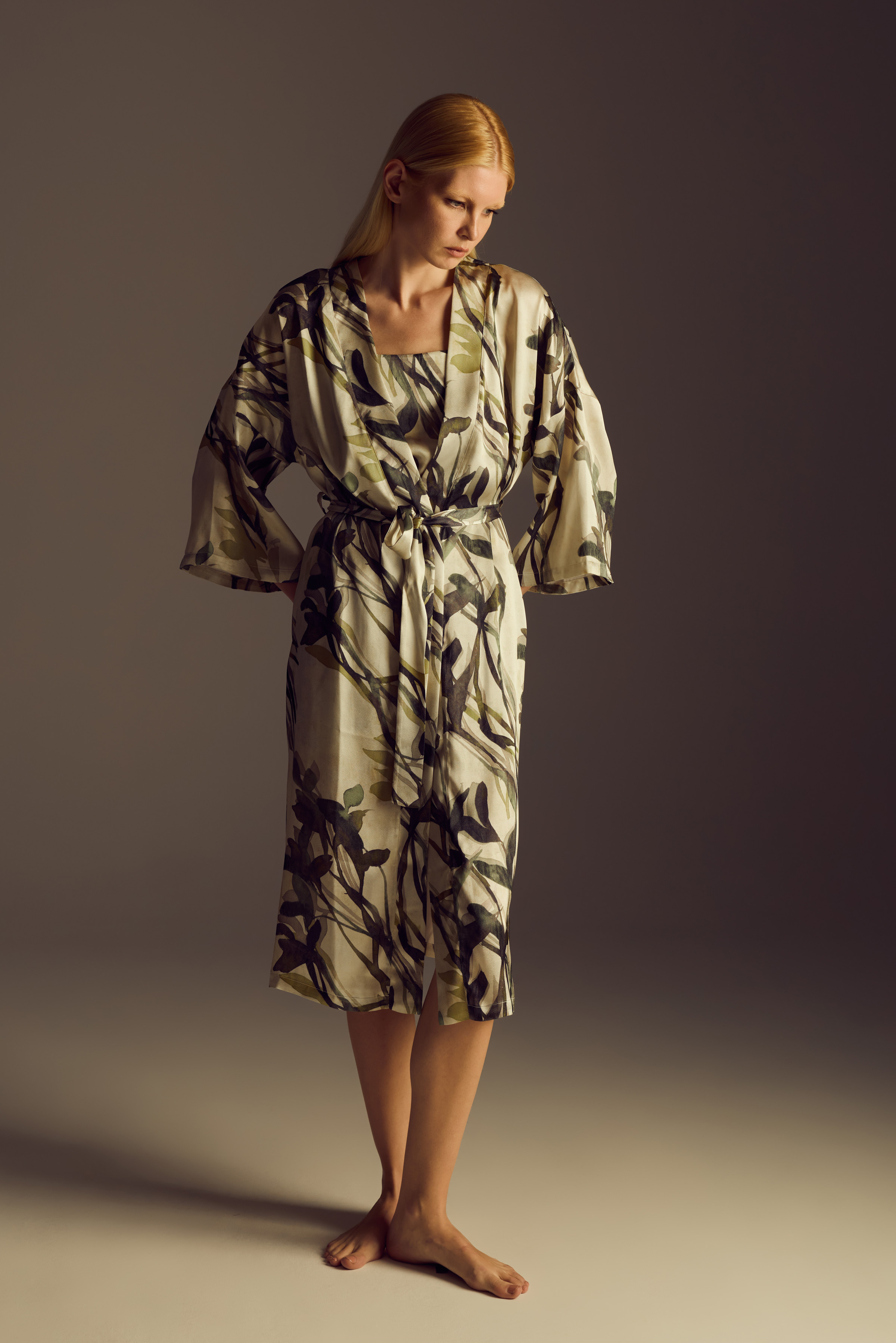 Kadın Vegan Dokuma Kimono