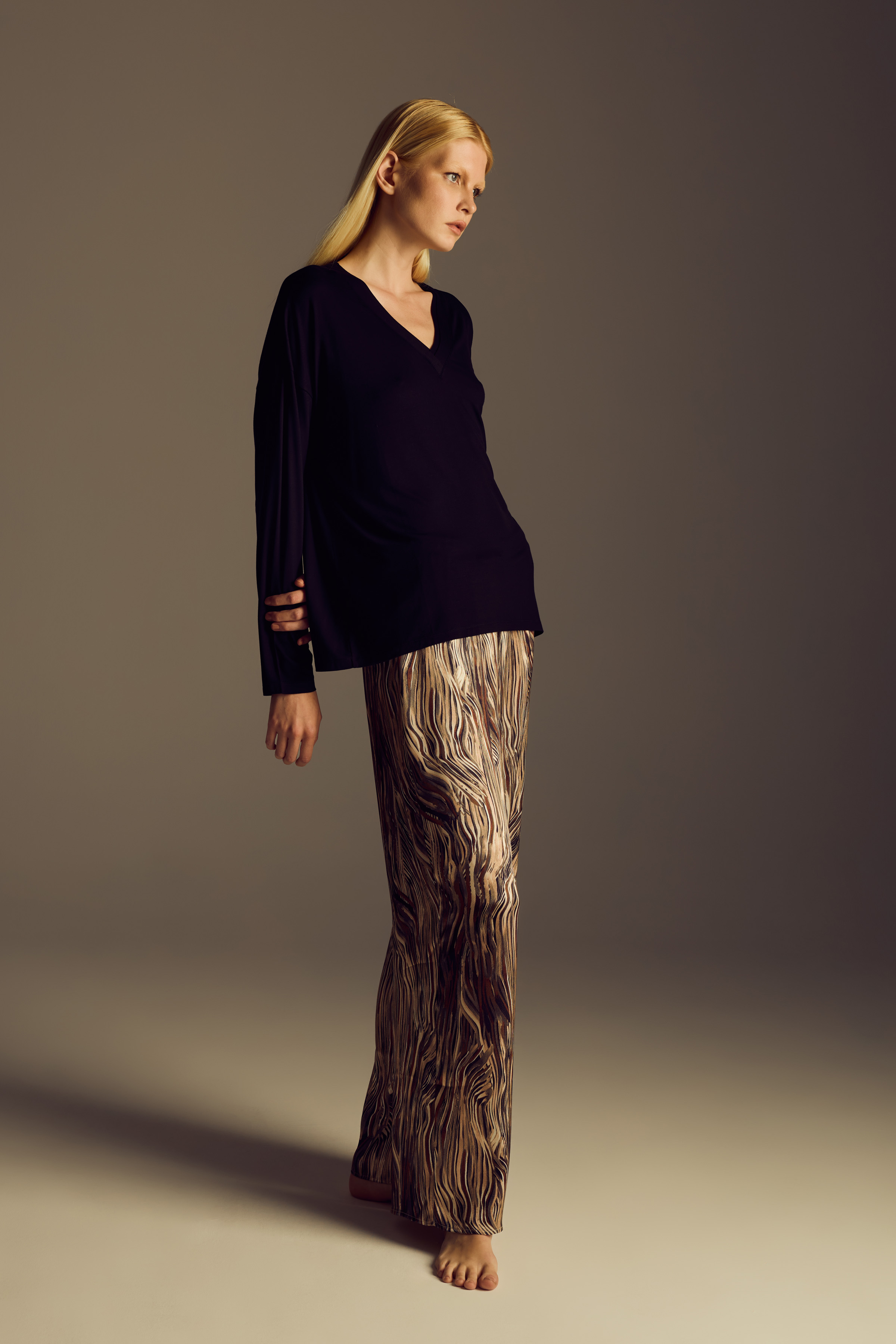 Kadın Vegan Dokuma Pantolon