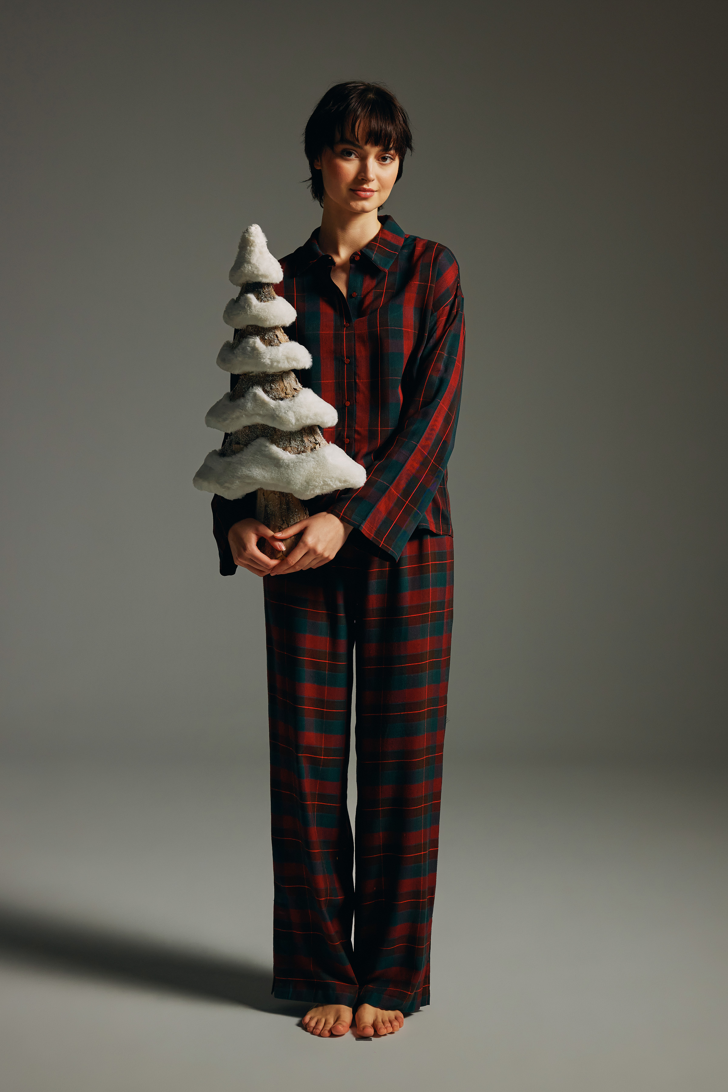 Kadın Dokuma Uzun Kollu Gömlek